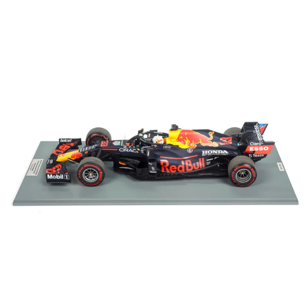 1:12 Scale Red Bull Racing Honda RB16B Max Verstappen #33 - 2021 Abu Dhabi GP Winner & F1 World Champion - Collectible Die-Cast Model Car for Racing Fans & Display
