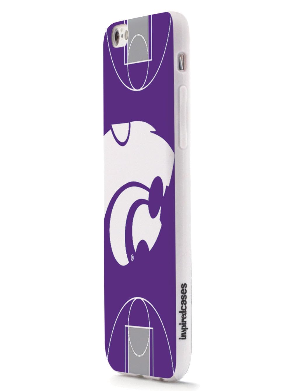 3D Textured iPhone 15 Pro Max Case with Rubber Bumper - Kansas State Wildcats Basketball Design - Protective Cover for Apple iPhone 15 Pro Max - Perfect for Sports Fans and Daily Use