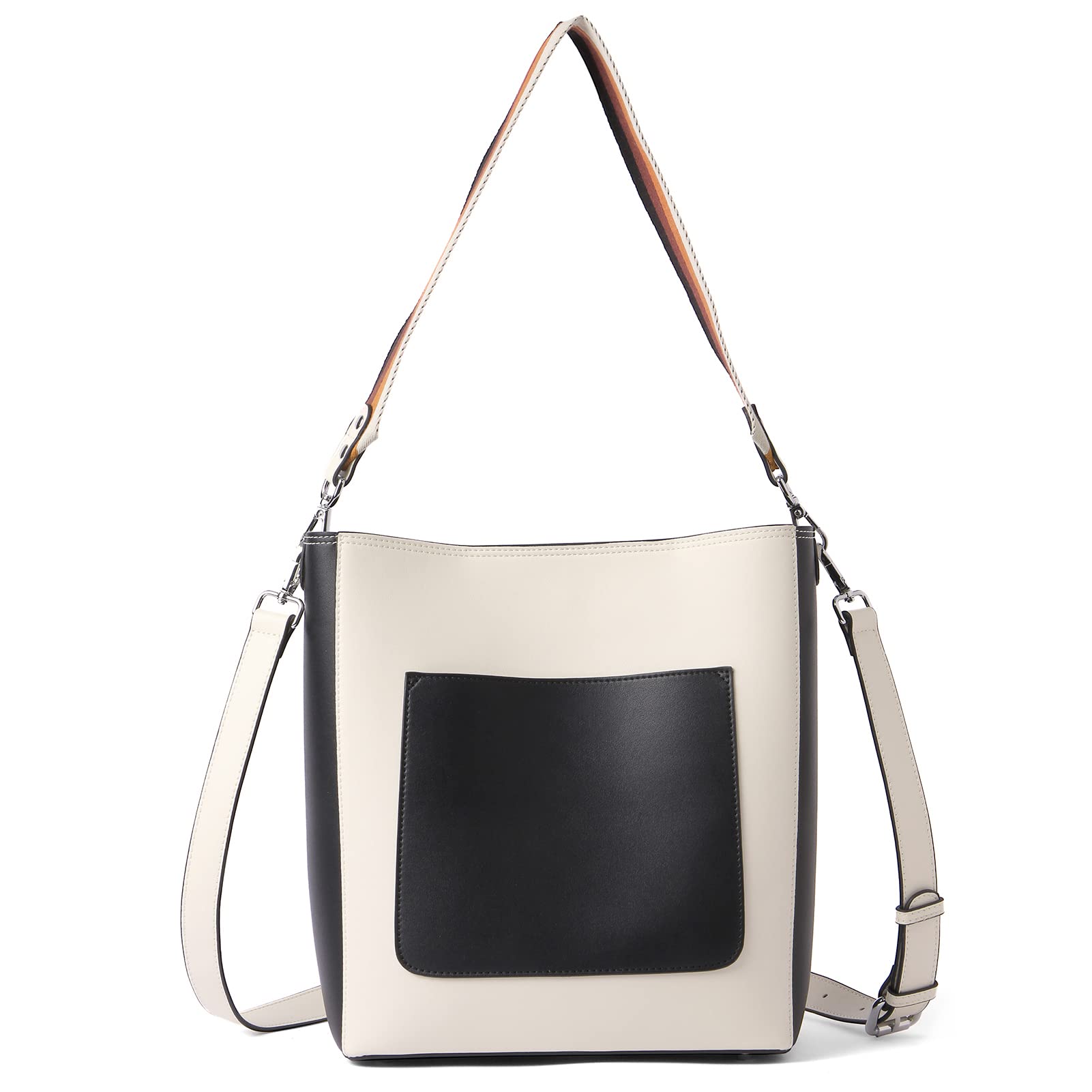 BROMEN Women's Leather Hobo Bag - Stylish Designer Shoulder Bucket Crossbody Purse for Mother's Day Gift | Perfect for Work, Travel & Everyday Use