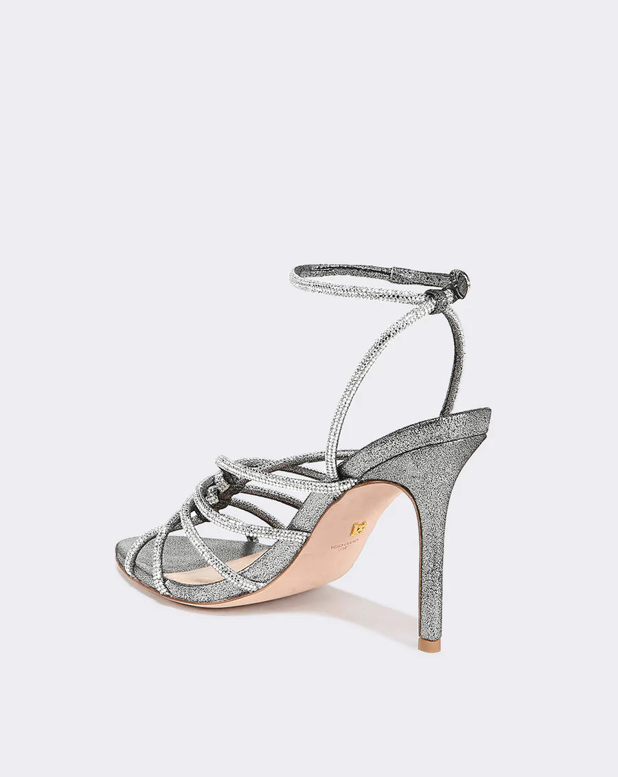 Aneesha Women's Sandals in Gunmetal - Stylish & Comfortable Summer Shoes for Beach, Party, and Casual Wear