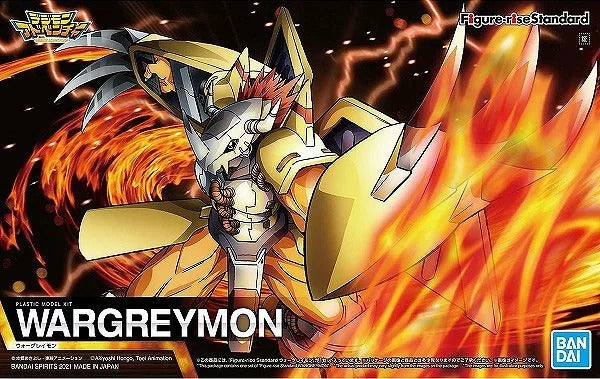 Figure Rise Standard Digimon Adventure Wargreymon Model Kit - Buildable Action Figure for Collectors & Fans - Perfect for Display, Gifts & Anime Battles