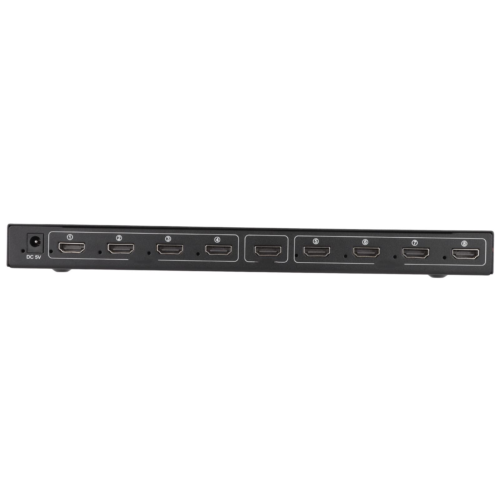Zopsc-1 4K 1x8 HDMI Switch Splitter - High Speed 8 Port KVM Switcher with US Plug for Computer, Laptop, Gaming & Home Theater | Perfect for Multi-Device Setup, Office Workstations & Entertainment Systems