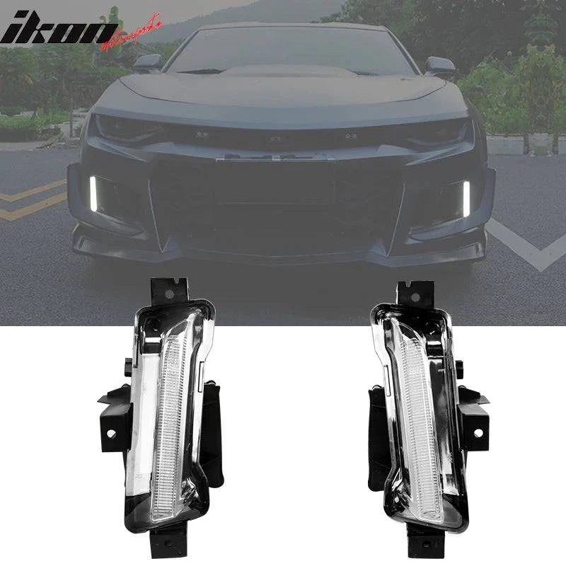 2014-2015 Chevy Camaro ZL1 Style Front Bumper with DRL Fog Lights & Headlamps | Replacement Bumper for Chevy Camaro | Perfect for Car Upgrades & Street Racing