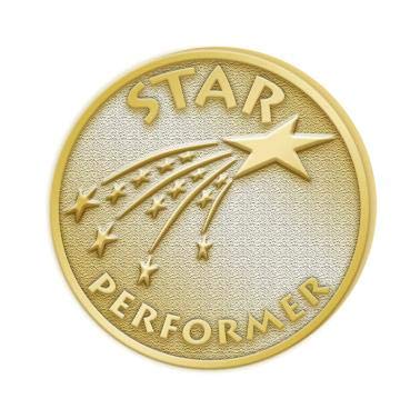 Gold Star Lapel Pins - Award Pins for Recognition & Events