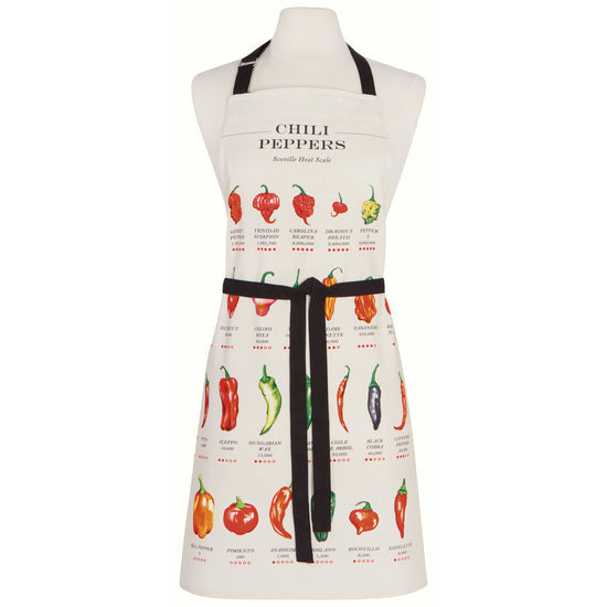 Now Designs by Danica Chili Peppers Fine Print Apron - Stylish Kitchen Apron for Cooking, Baking & Grilling - Perfect Gift for Chefs & Home Cooks