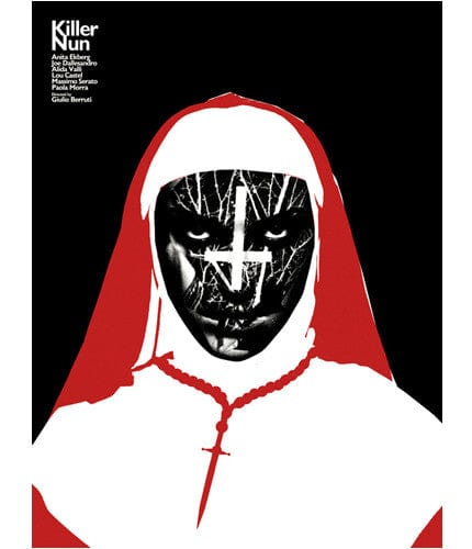 Killer Nun Jay Shaw Horror Movie Poster - Vintage Art Print for Home, Office & Halloween Decor - Perfect for Horror Fans & Film Collectors