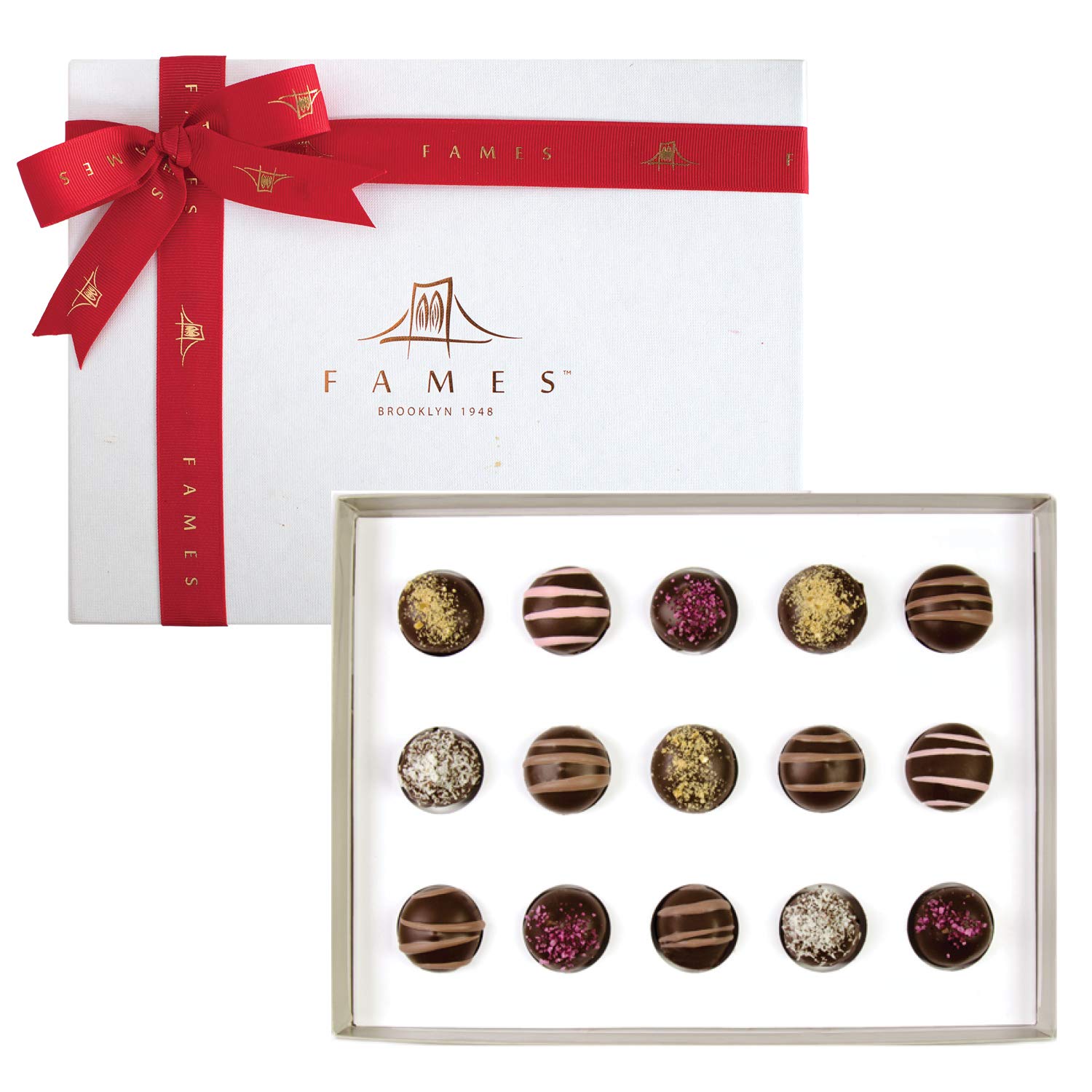 Premium Valentine's Day Chocolate Gift Basket - Kosher Dairy-Free Artisan Chocolates for Him & Her - Luxury Chocolate Gift Set with Elegant Packaging - Perfect for Romantic Gifts, Anniversaries, and Special Occasions