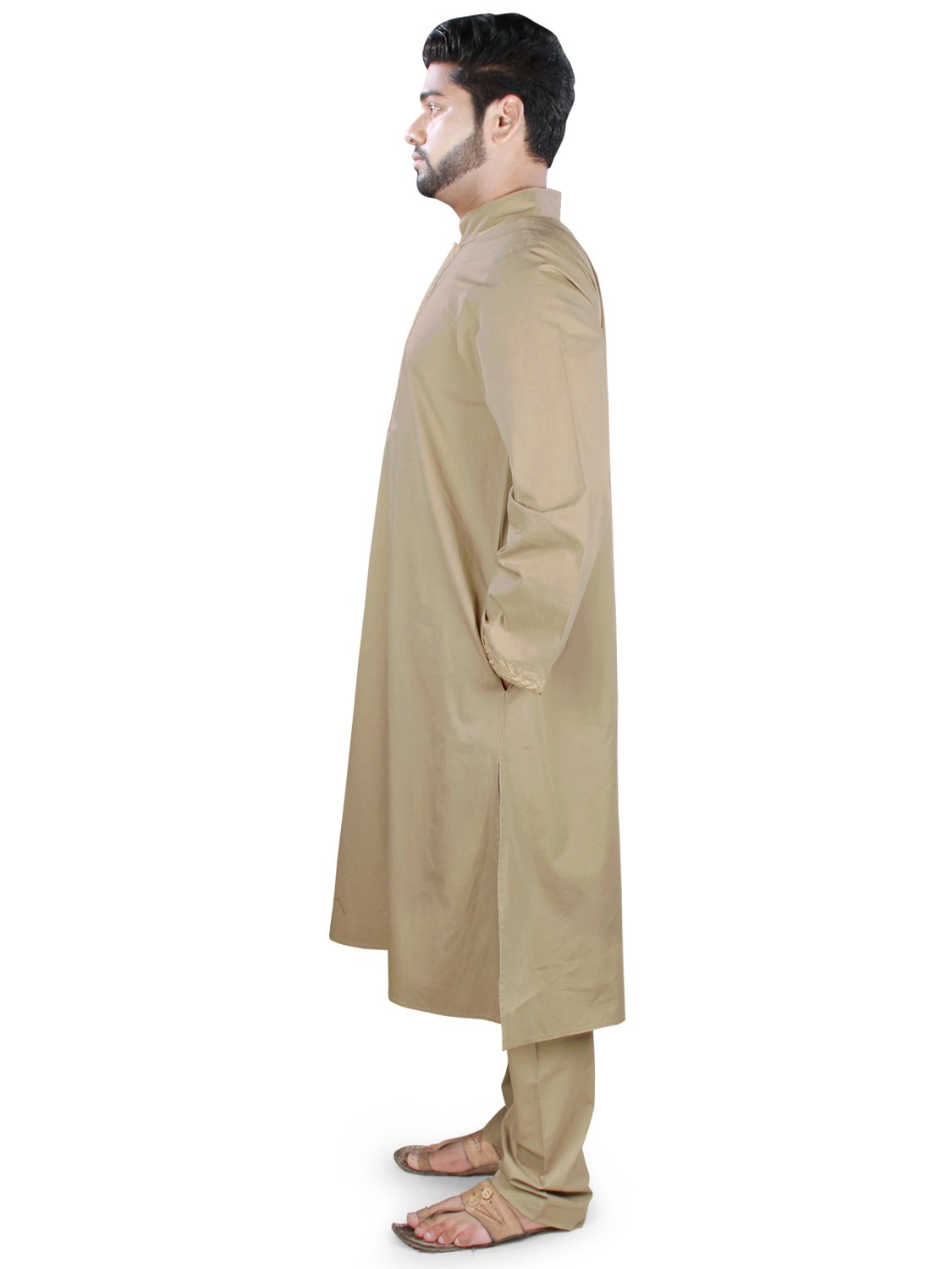Men's Islamic Clothing - Light Embroidered Kurta Pajama Set for Eid, Ramadan & Daily Wear | Traditional Muslim Prayer Outfit