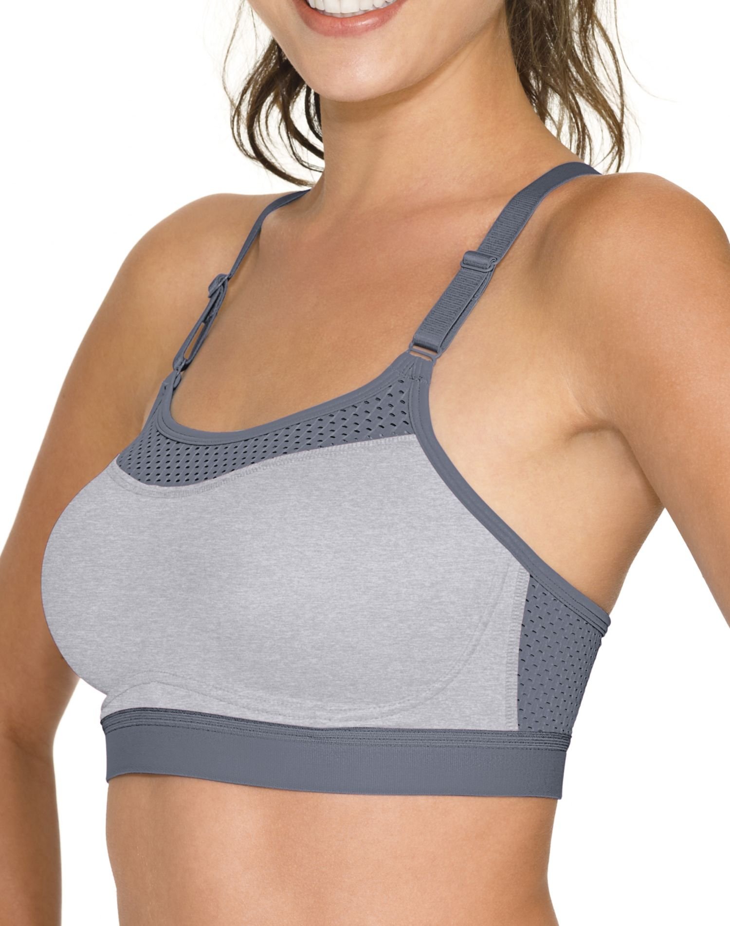 Champion Women's Wireless Sports Bra - Maximum Support, Moisture Wicking, High Impact Workout Bra for Running, Yoga & Gym - Comfortable Athletic Top for Active Lifestyles
