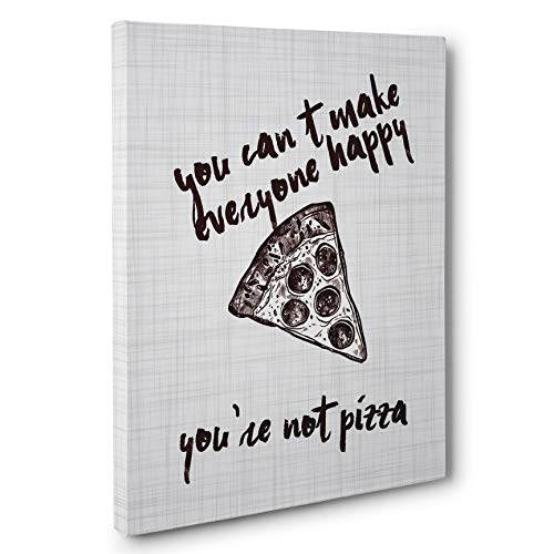 Funny Pizza Kitchen Food Humor Canvas Wall Art - Perfect for Home Decor, Kitchen Wall Art & Gifts for Pizza Lovers