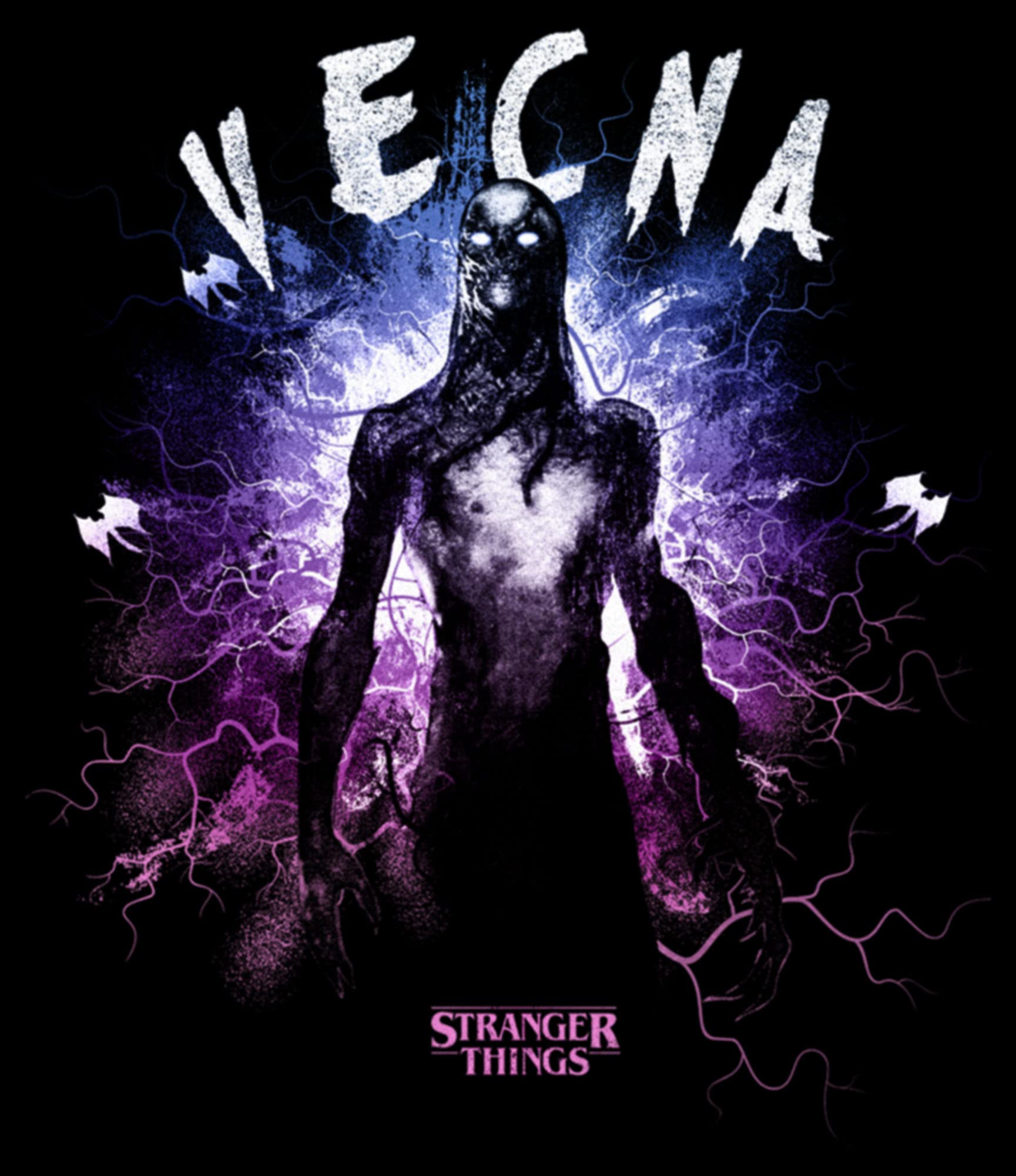 Stranger Things Vecna The Upside Down Monster Women's Graphic T-Shirt | Horror TV Show Merch | Casual Wear & Cosplay Outfit