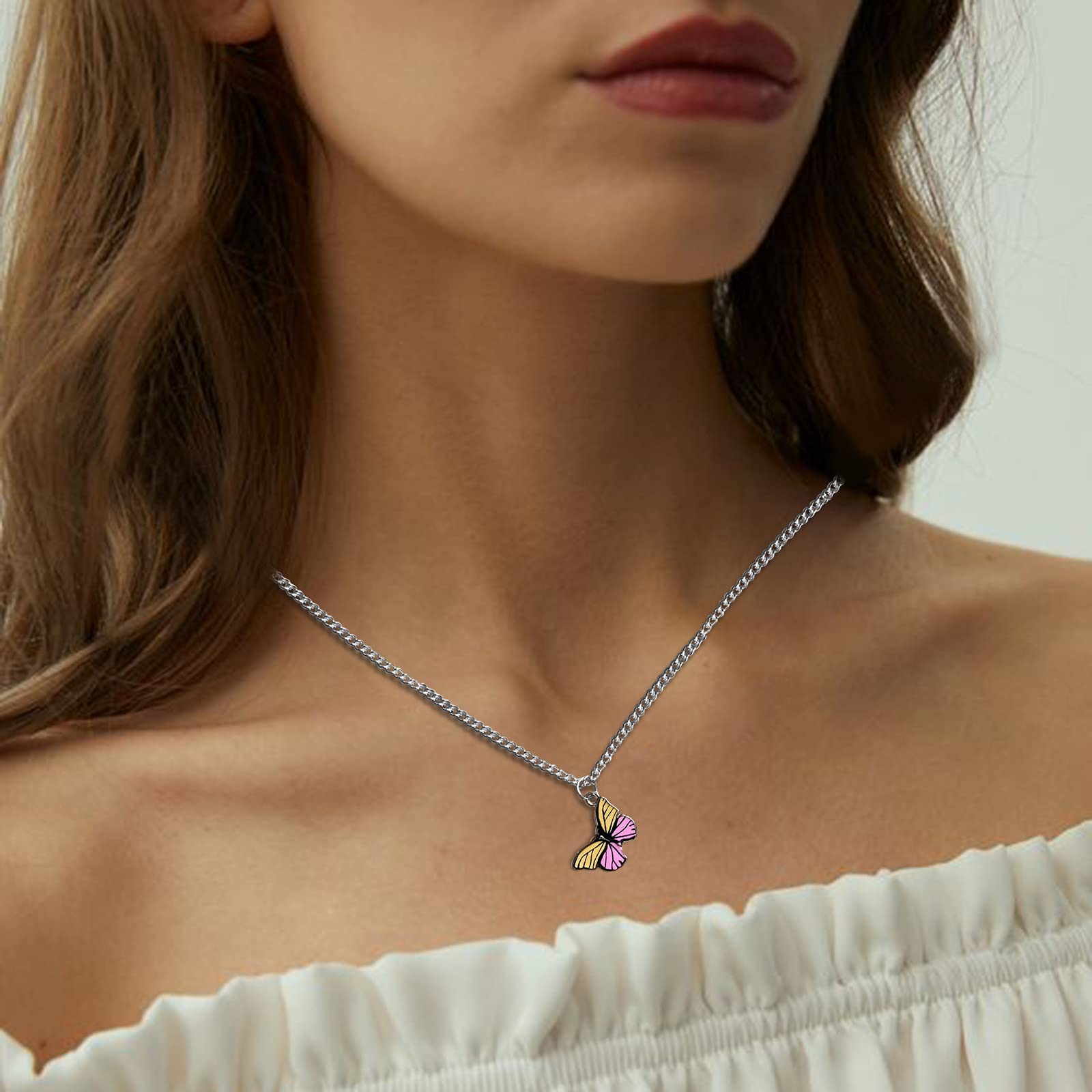 Elegant Cute Sweet Clavicle Chain Necklace for Women - Dainty Fashion Pendant Jewelry Gift for Her - Perfect for Date Night, Party & Everyday Wear (One Size)