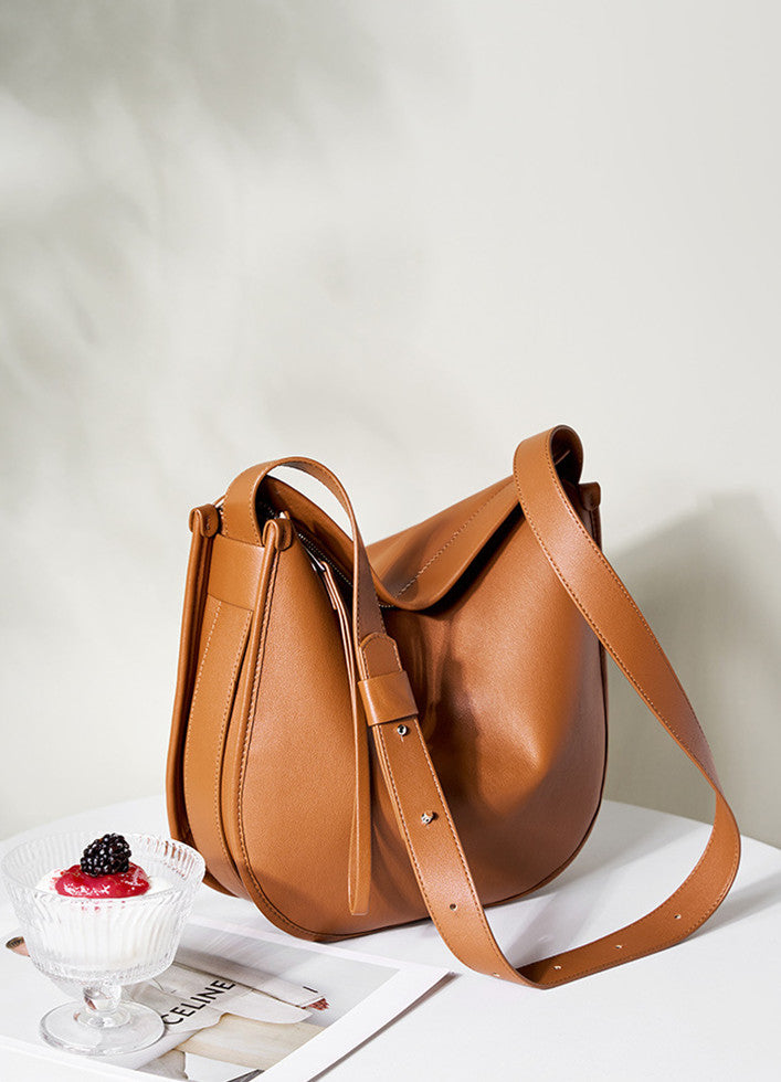 Soft Minimalist Shoulder Bag for Women - Lightweight & Stylish Crossbody Purse - Perfect for Work, Travel & Everyday Use