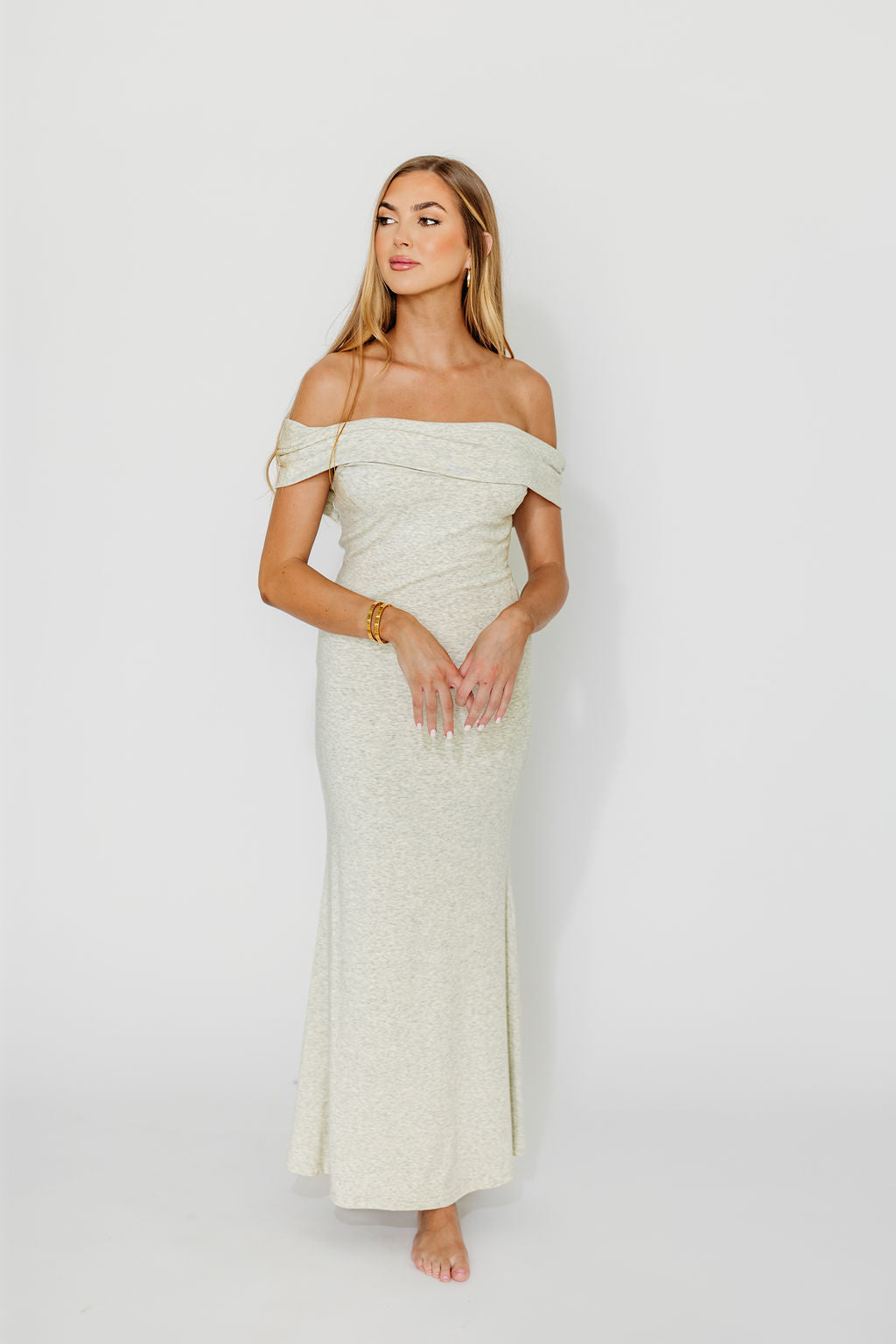 Monroe Maxi Dress in Heather Grey - Bump Friendly Maternity Dress for Pregnancy & Nursing | Perfect for Casual Outings, Baby Showers & Summer Vacations