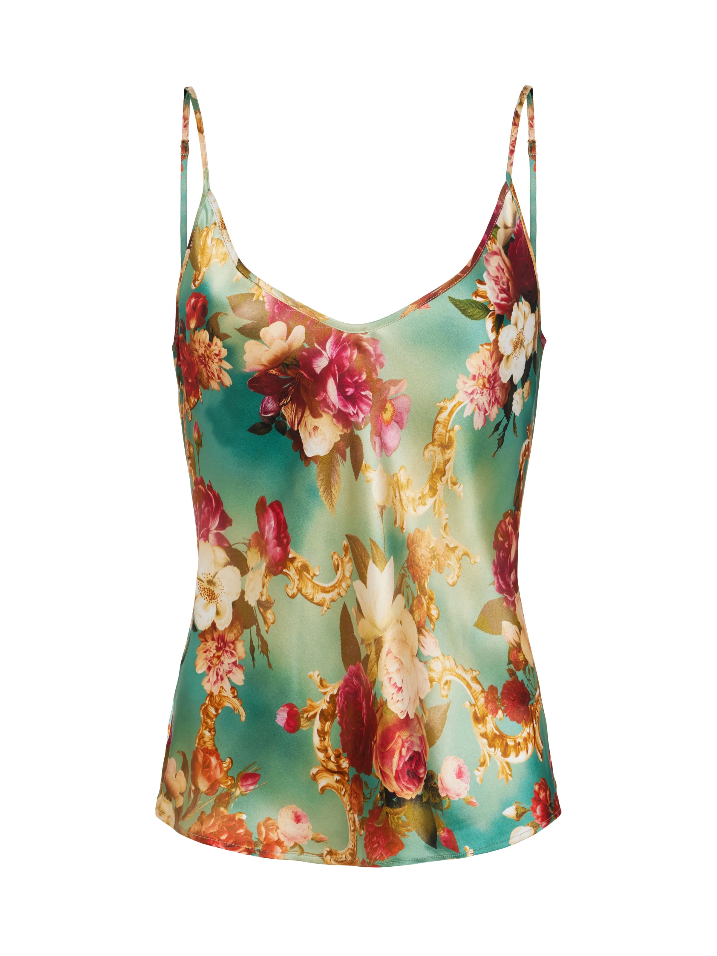 L'Agence Lexi Silk Camisole Top - Women's Luxury Satin Slip Dress for Lounge, Sleep & Layering | Elegant Nightwear & Summer Outfit Essential