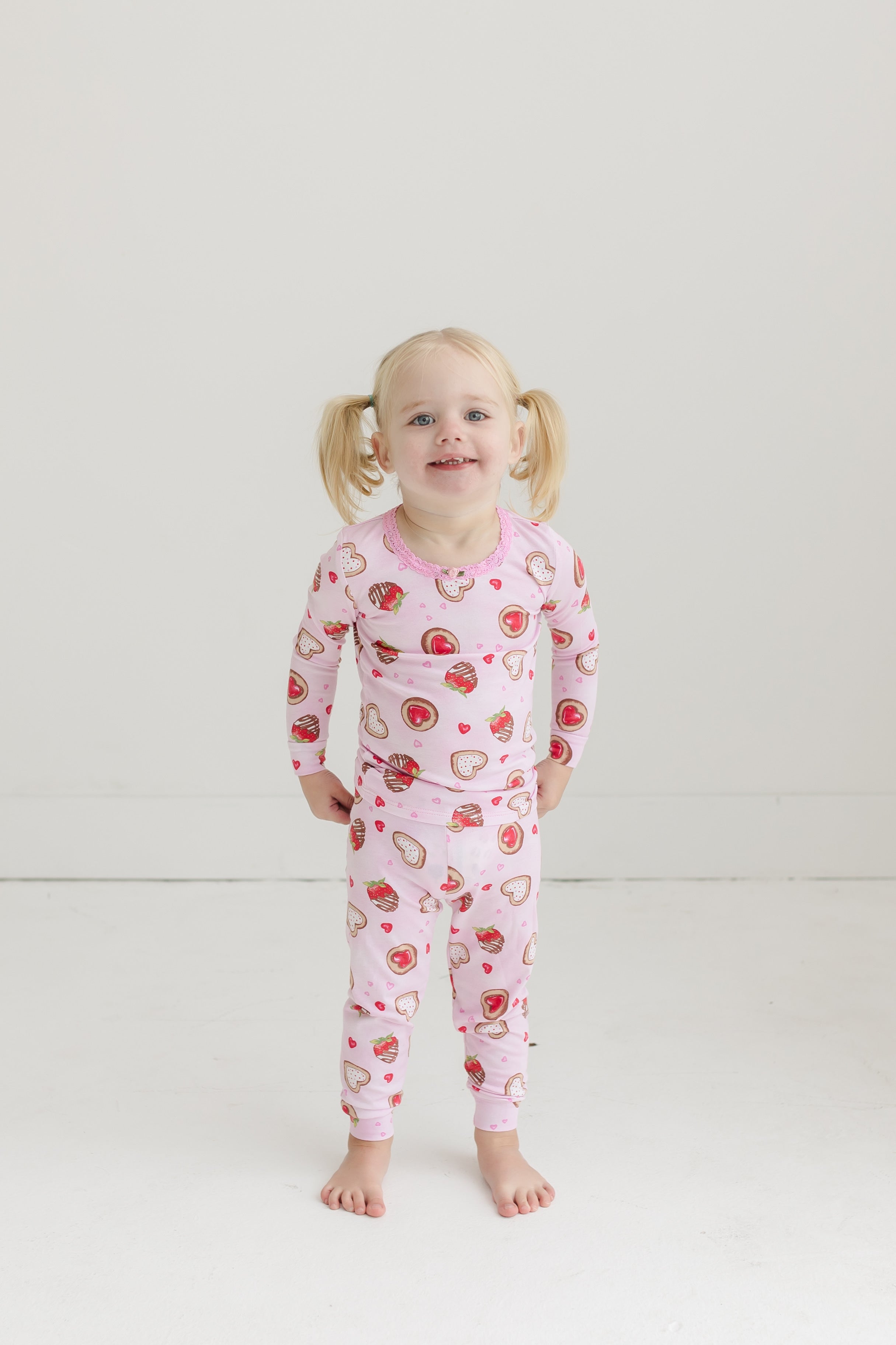 Strawberry Delight Full Length Loungewear Set - Soft & Comfortable Women's Pajama Set for Sleepwear, Homewear, and Relaxation - Perfect for Cozy Nights, Self-Care, and Gift Giving