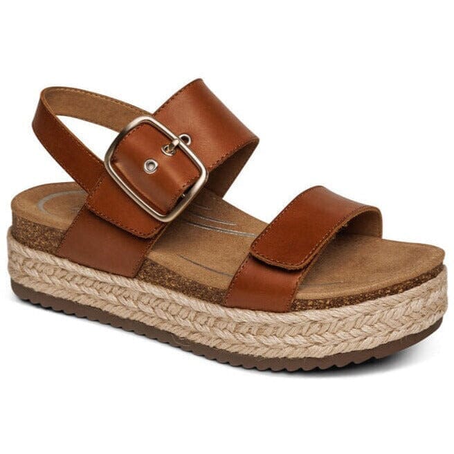 AETREX VANIA Arch Support Platform Sandals for Women - Comfortable Orthopedic Footwear for Walking, Travel & Everyday Wear