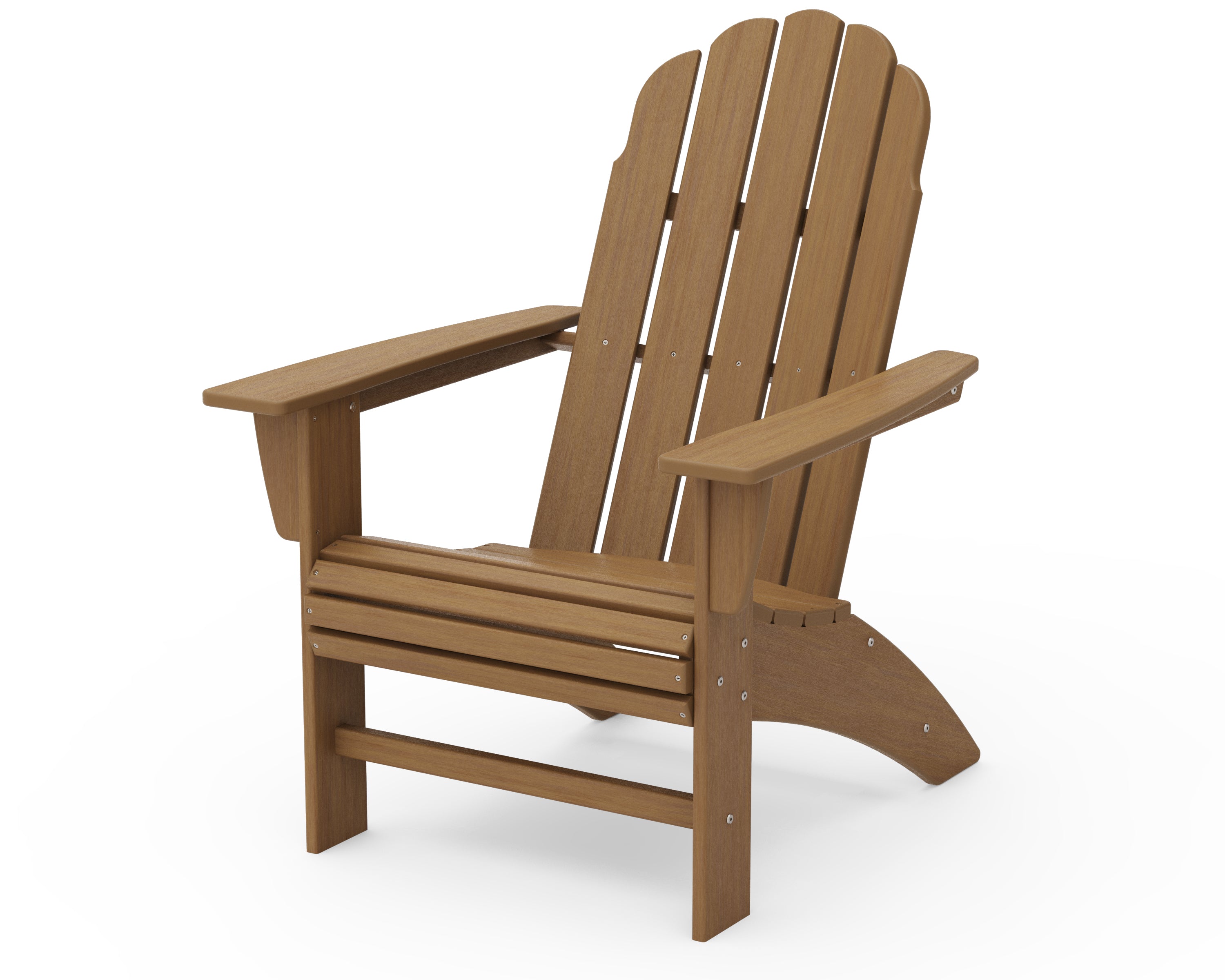 POLYWOOD Vineyard Curveback Adirondack Chair - Durable Outdoor Furniture for Patio, Poolside & Garden - Weather-Resistant Recycled Plastic Material - Perfect for Backyard Relaxation & Entertaining