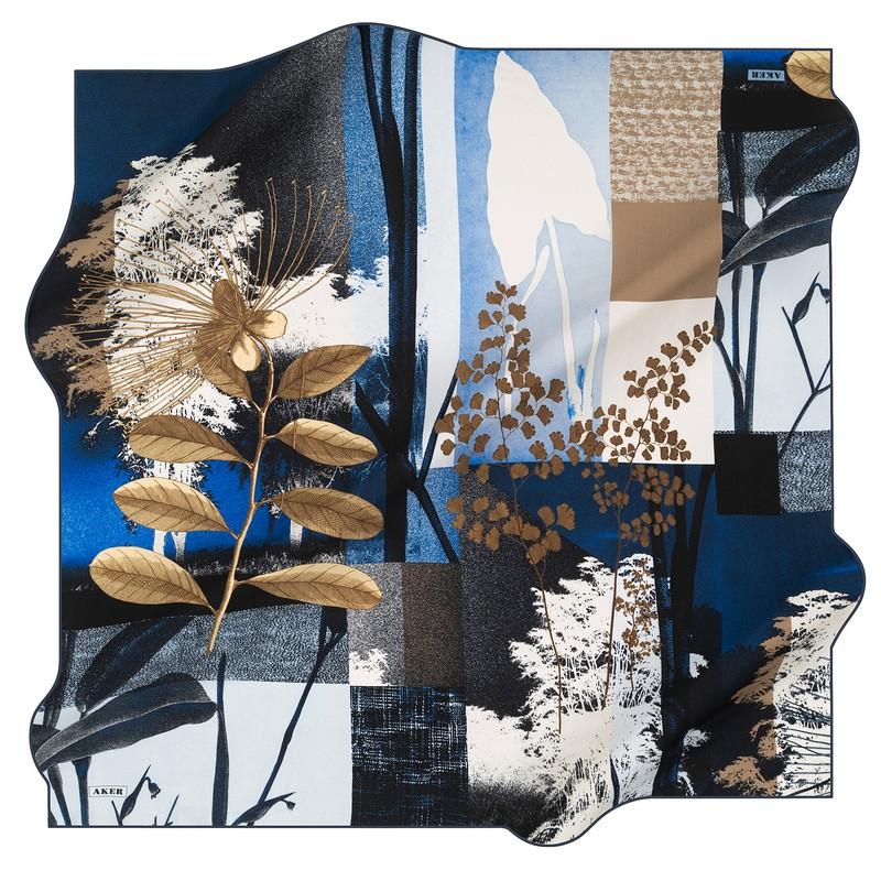 Aker Brisbane Ladies Silk Scarf No. 21 - Premium Fashion Accessory for Women, Elegant Gift for Mother's Day, Wedding, and Office Wear