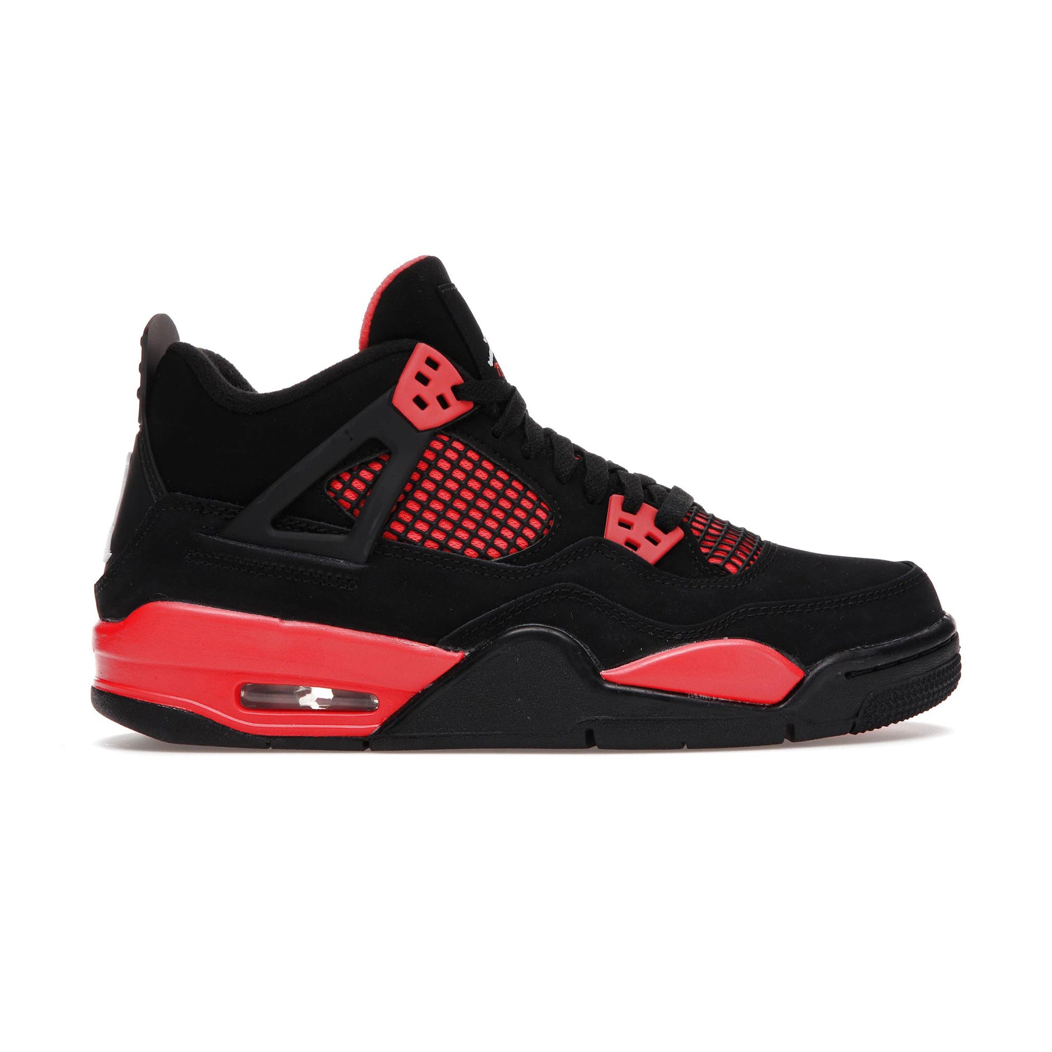 Air Jordan 4 Retro Red Thunder GS Basketball Shoes - Kids' Size Sneakers for Sports & Streetwear Fashion | Perfect for Basketball Games, Gym Workouts and Casual Outfits