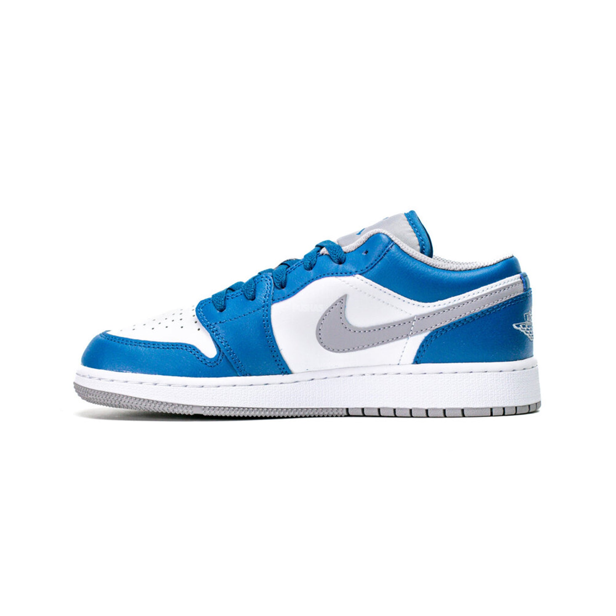 Air Jordan 1 Low 'True Blue' GS Sneakers for Girls (2022) - Comfortable Basketball Shoes for School, Sports & Casual Wear