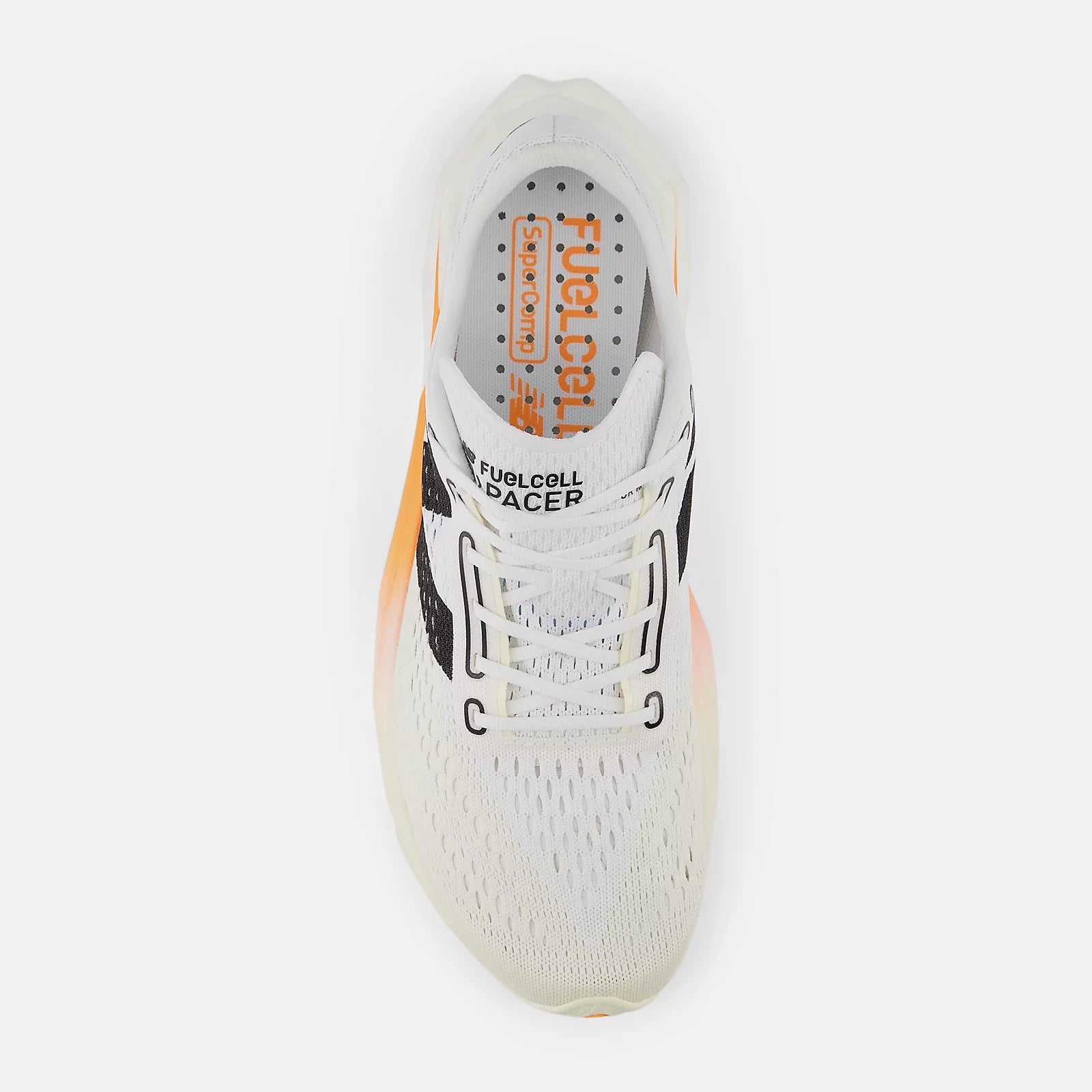 New Balance Men's FuelCell SuperComp Pacer v2 Running Shoes - Hot Mango/Angora/White | Lightweight Cushioned Sneakers for Marathon Training & Road Running