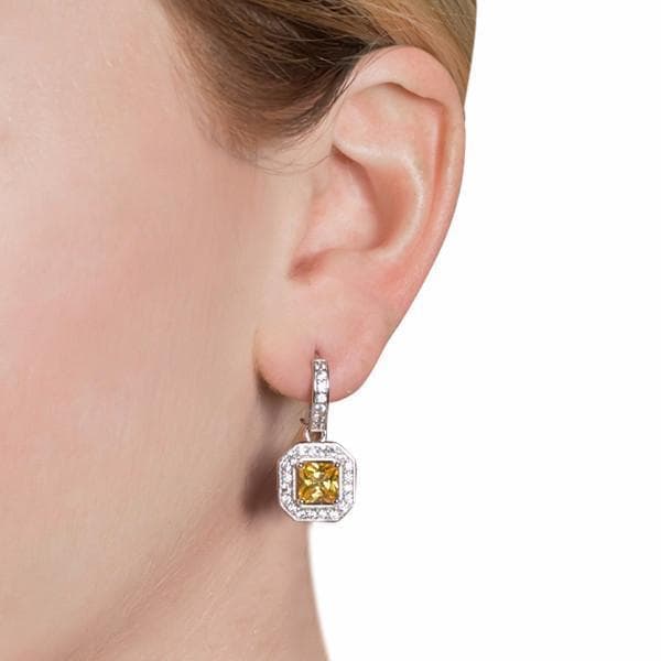 Helena Simulated Diamond Earrings for Women - 1.5ct Round Cut Cubic Zirconia Stud Earrings in Sterling Silver | Perfect for Wedding, Anniversary & Everyday Elegance