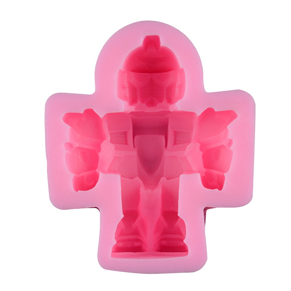 3D Robot Silicone Fondant Mold - DIY Cake, Pudding, Chocolate & Soap Decorating Tool for Baking, Candy Making & Polymer Clay Crafts - Perfect for Birthday Parties, Kids Activities & Creative Gifts