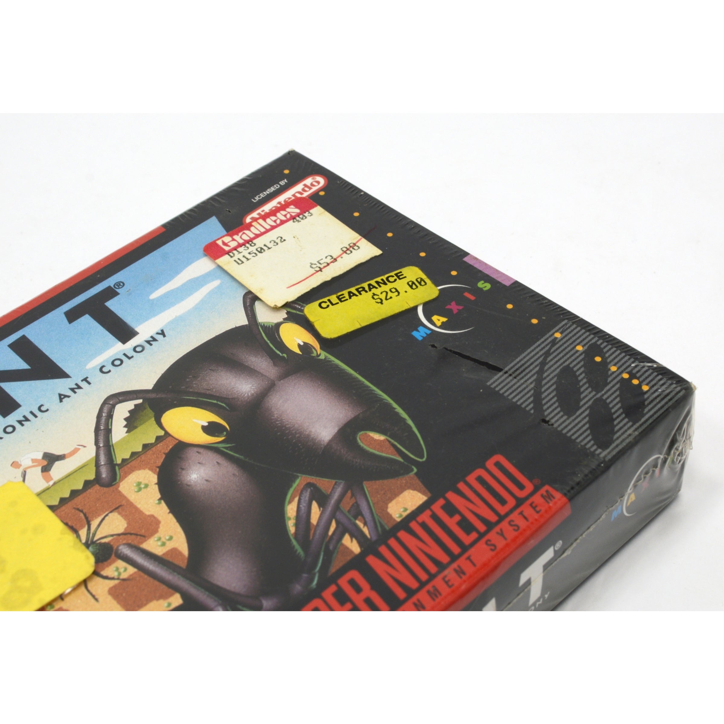 Brand New Super Nintendo SNES SIM ANT Game - MISB NIB MIB Sealed North America Version - Perfect for Retro Gaming Collectors & Classic Console Enthusiasts