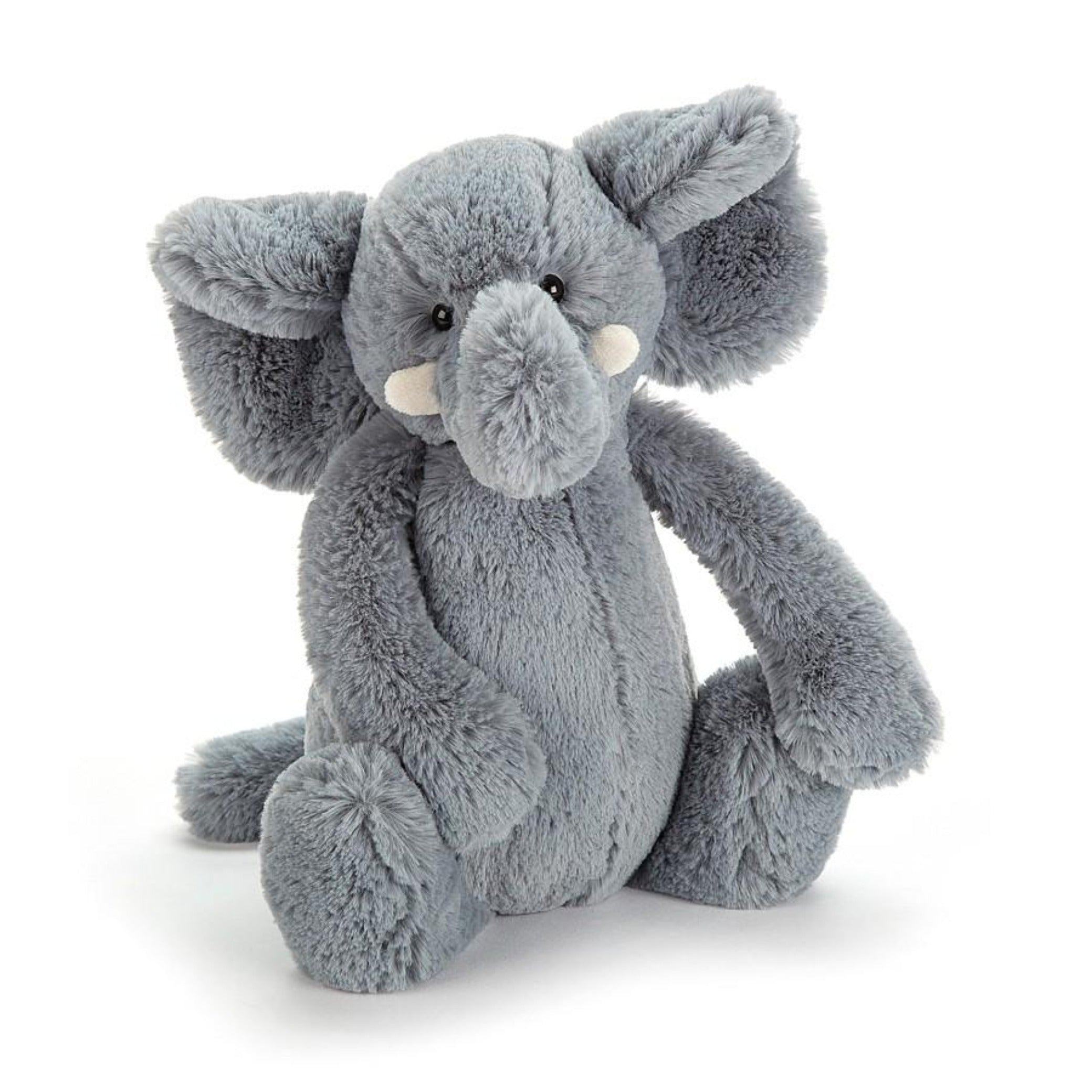 Soft Jellycat Bashful Elephant Plush Toy - Medium Size for Kids & Adults | Perfect for Cuddling, Gifts & Nursery Decor