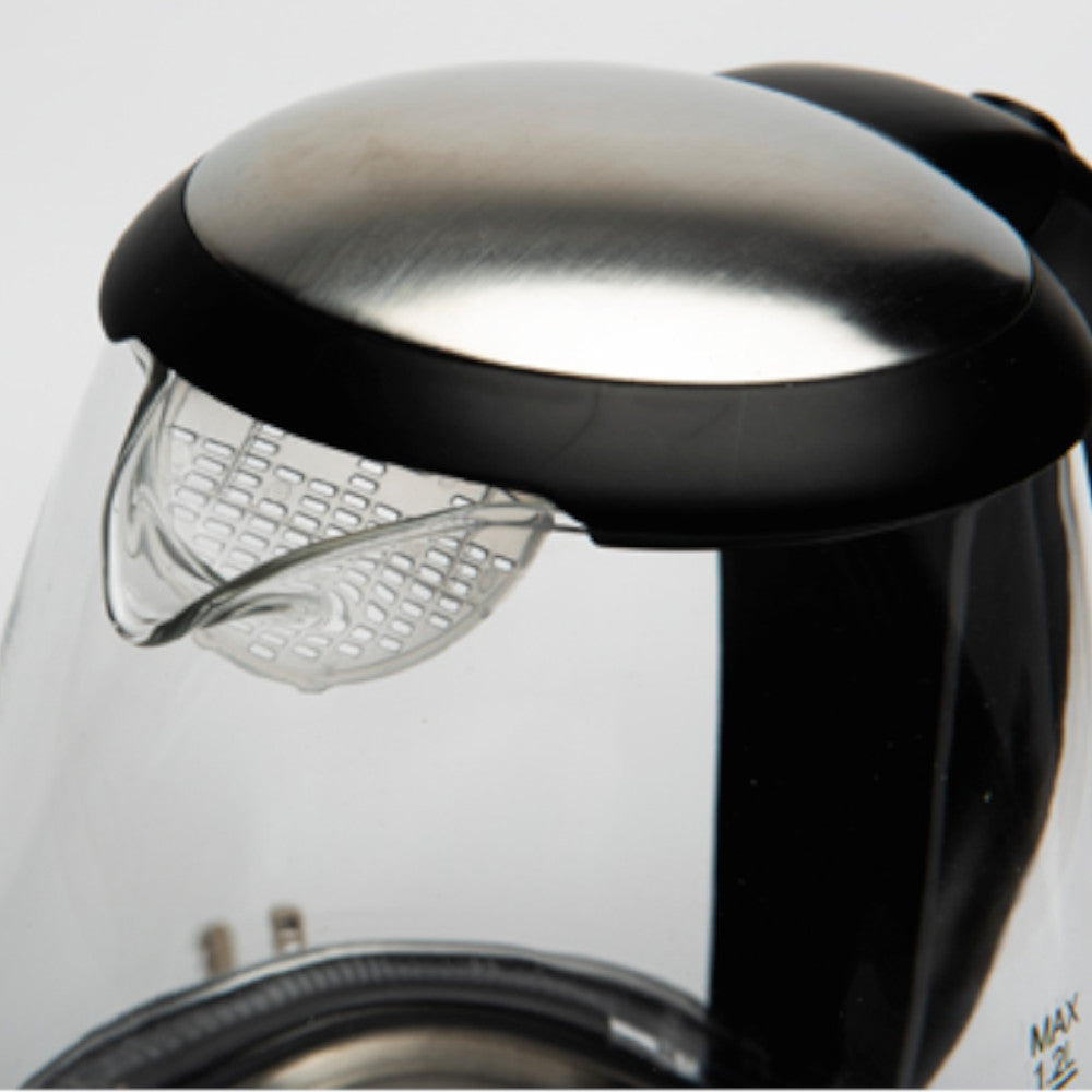 Hamilton Beach 40931C 1.2L Glass Electric Kettle - Fast Boiling, Auto Shut-Off & Boil-Dry Protection - Perfect for Tea, Coffee & Instant Meals in Home or Office