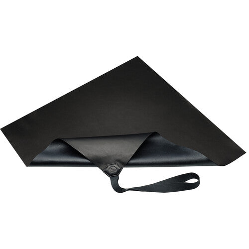 Leica Leather Wrapping Cloth - Premium Black Camera Lens Cleaning & Protection Cloth | Perfect for DSLR, Mirrorless & Vintage Camera Maintenance