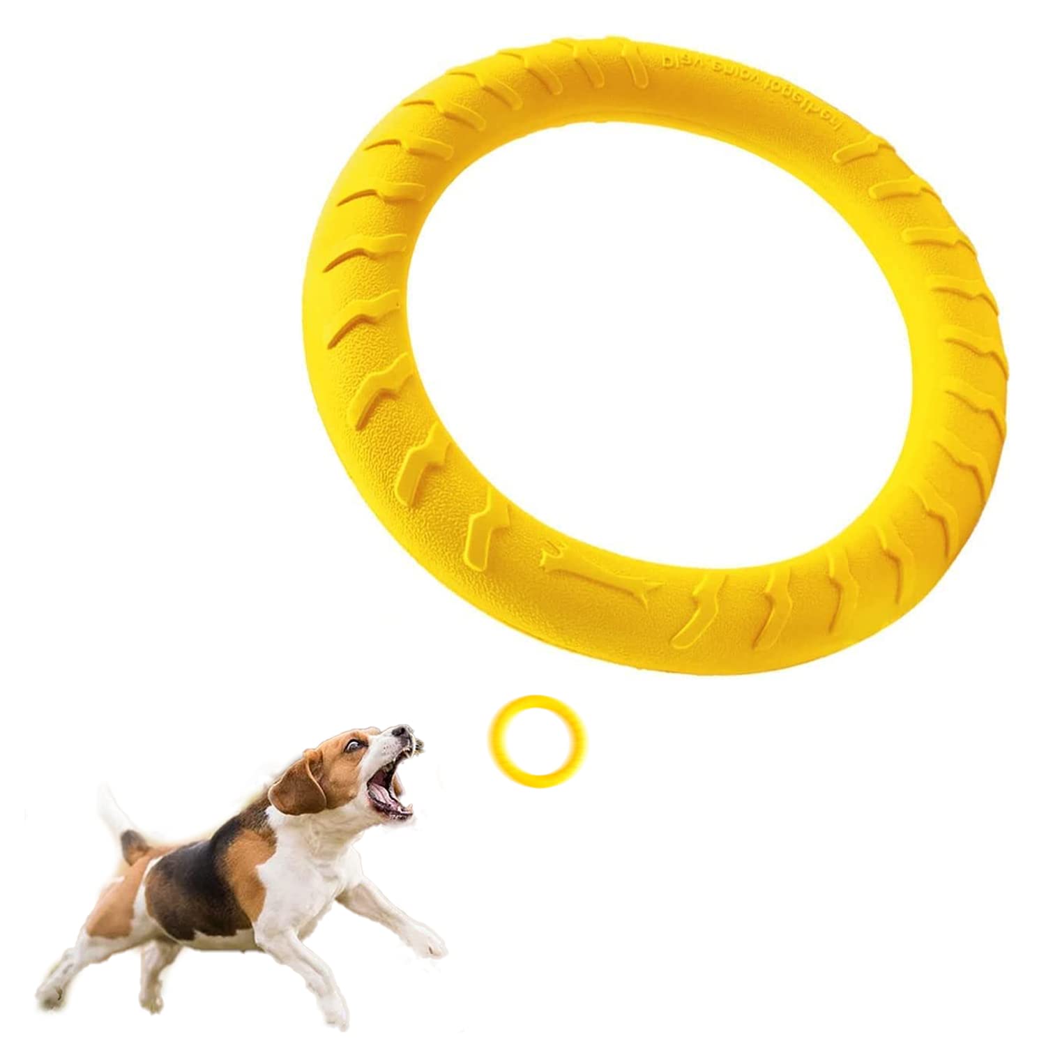 Durable Floating Dog Frisbee - Indestructible Chew Toy for Small & Medium Dogs, Perfect for Pool, Beach, Outdoor & Indoor Play - Great for Fetch, Training, Swimming & Water Games