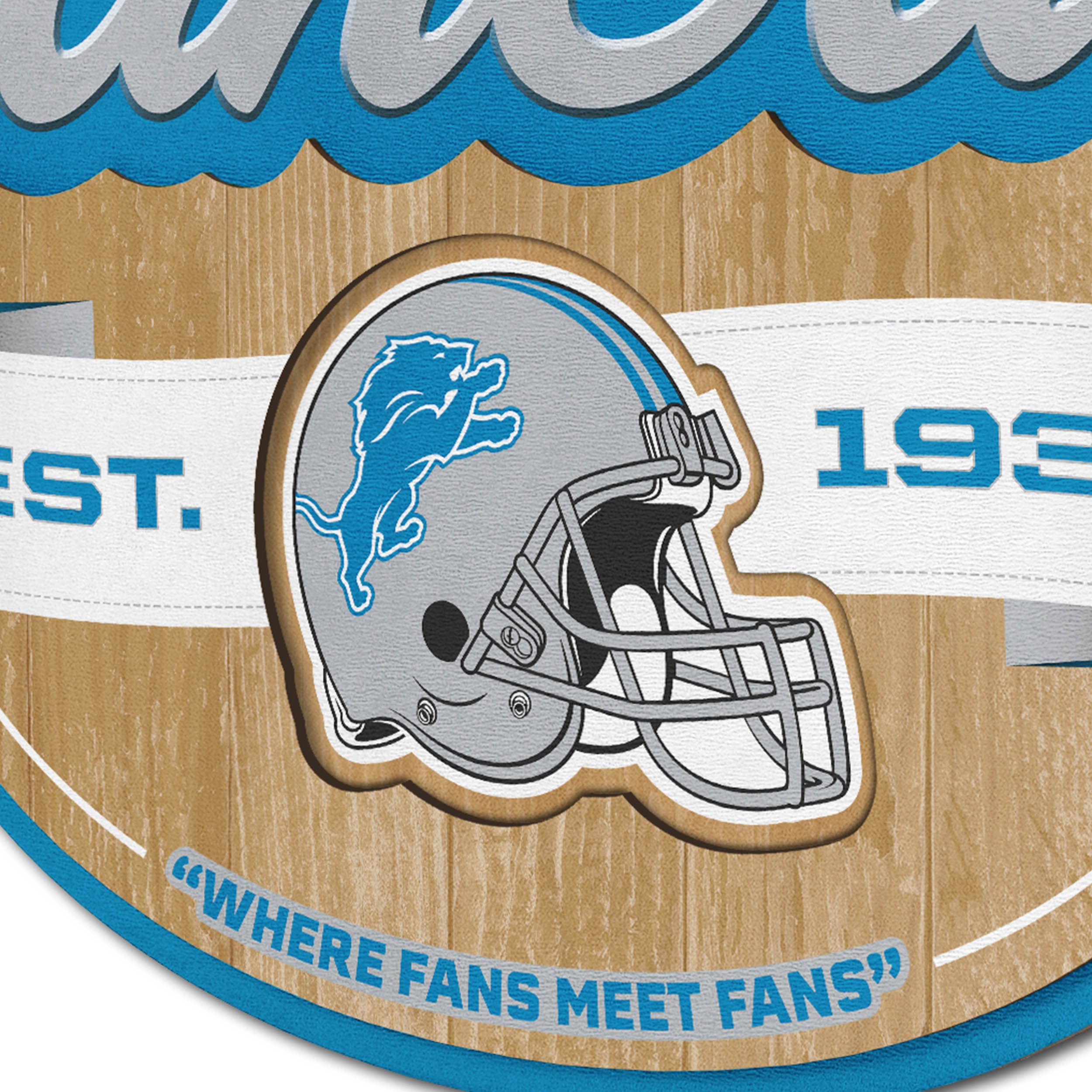 YouTheFan NFL Team Logo Metal Fan Cave Sign - Premium Home & Man Cave Decor for Football Fans - Perfect for Game Room, Sports Bar & Tailgating Parties