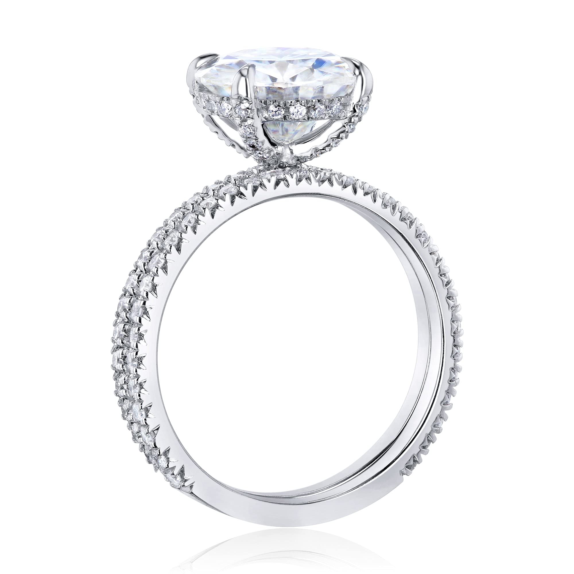 Kobelli Moissanite Wrap Basket Bridal Set - Elegant Wedding Ring Set for Women, Durable & Sparkling Engagement Rings | Perfect for Proposals, Anniversaries, and Bridal Jewelry Collections