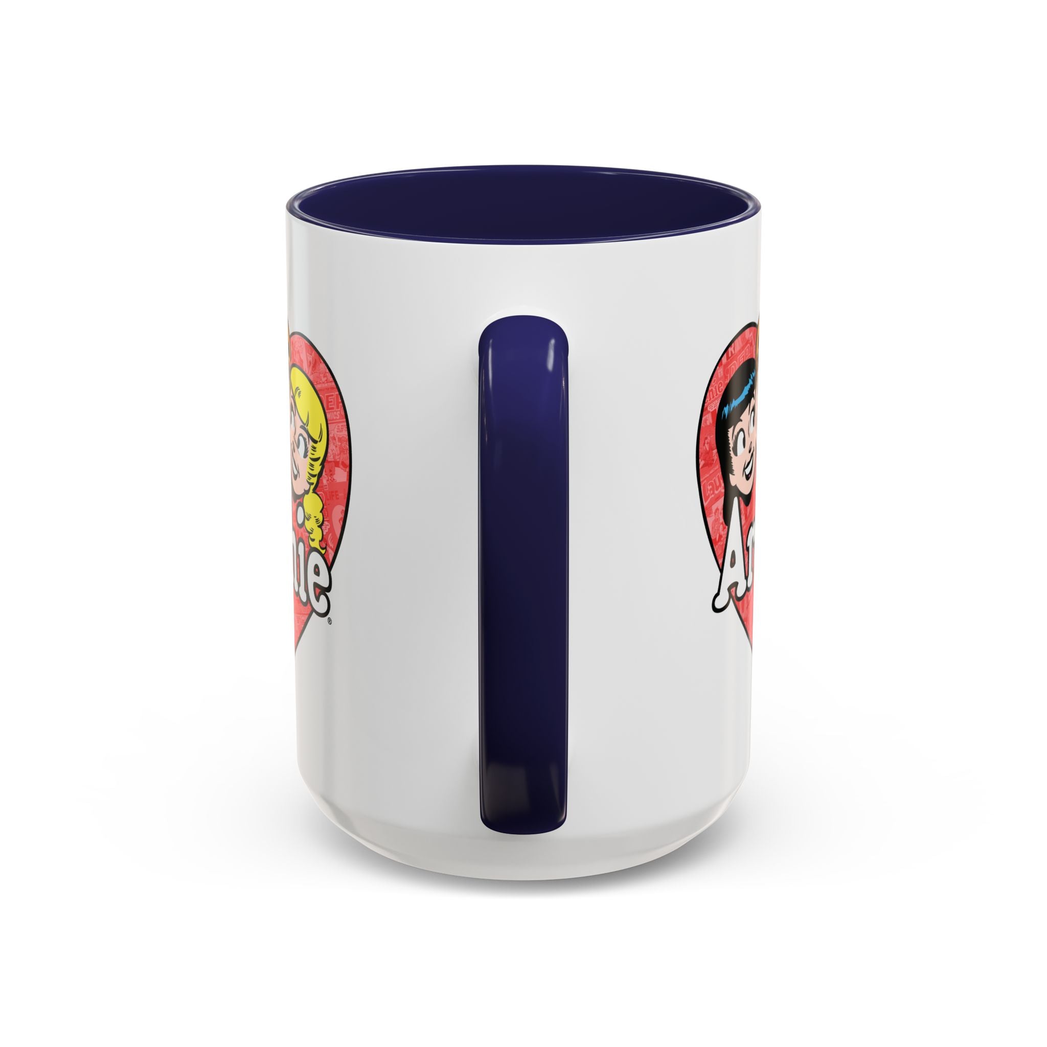 Vintage Archie Comics Heart Accent Coffee Mug - 11oz & 15oz Options with Archie, Betty & Veronica - Perfect for Coffee, Tea & Collectible Display