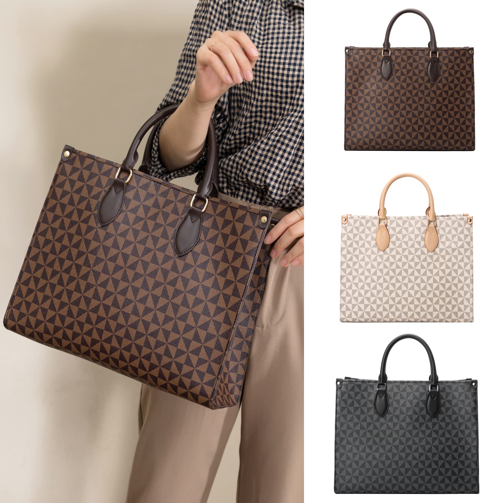 Stylish Large Tote Handbags for Women - Designer Leather Shoulder Bags & Top Handle Satchel Purses | Perfect for Work, Travel & Everyday Use