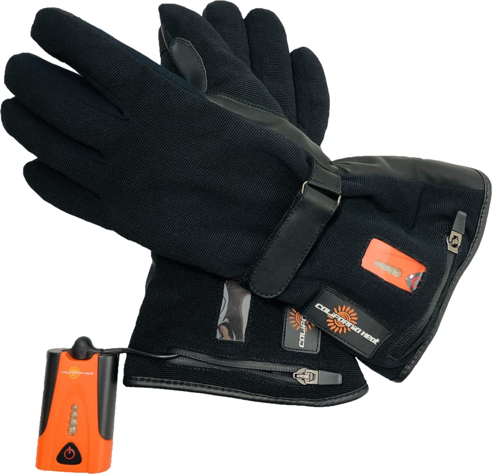 7V ActivFlexx Waterproof Heated Stretchy Gloves by California Heat - Winter Sports, Skiing, Snowboarding & Outdoor Activities Warm Gloves