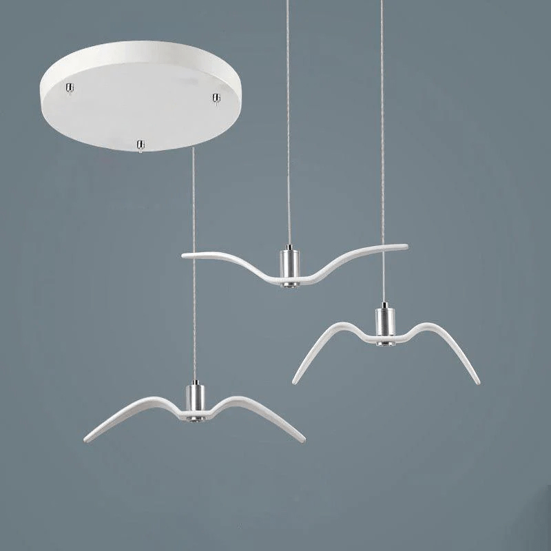 Aviara Modern LED Pendant Light Fixture - Dimmable Hanging Chandelier for Kitchen Island, Dining Room & Bedroom Lighting