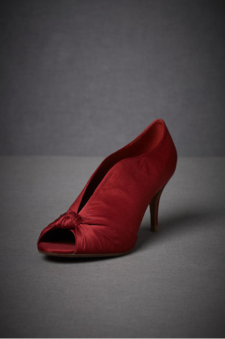 Red Knotted Peep Toe Sandals for Women - Stylish Summer Shoes for Beach, Party & Casual Outings