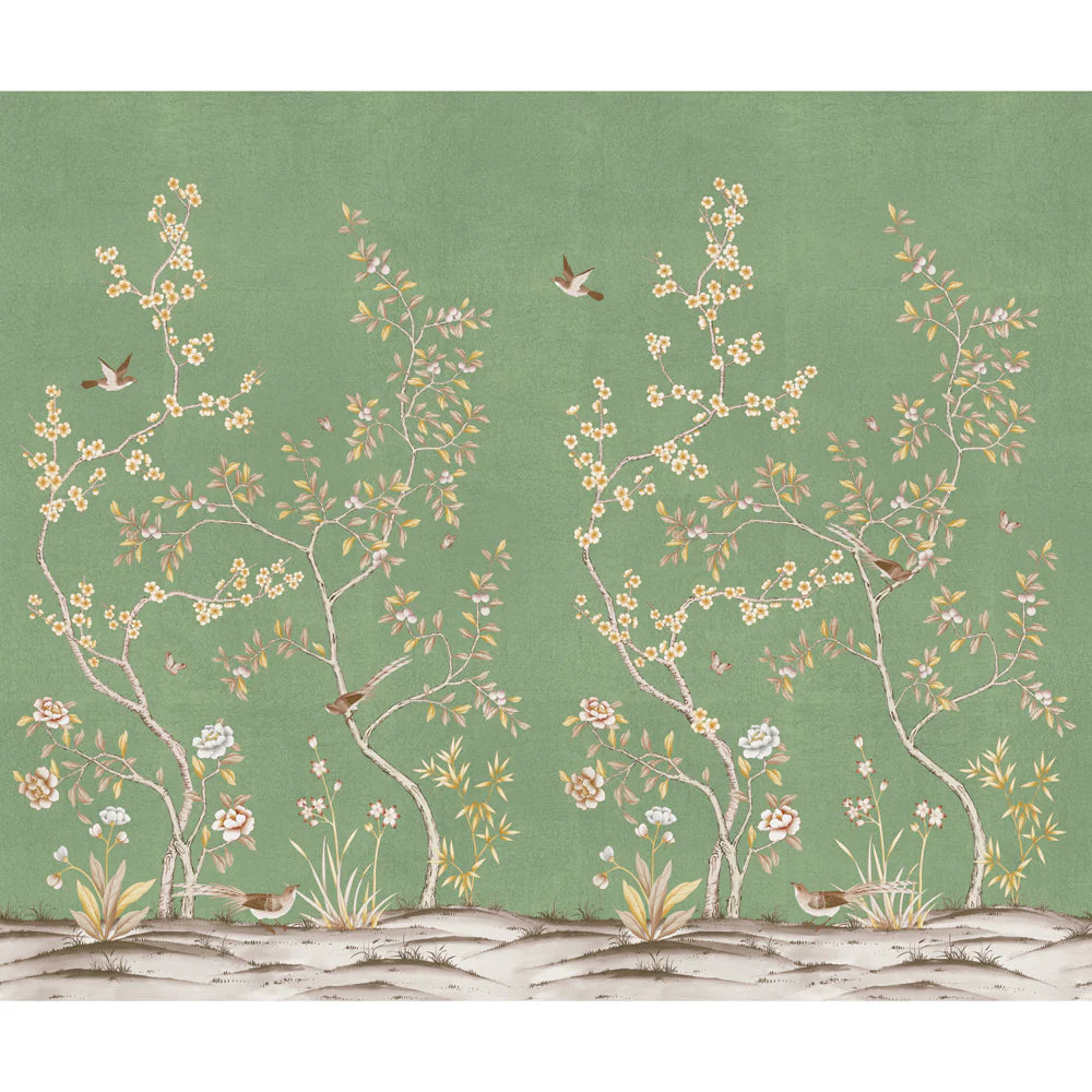 Self-Adhesive Garden Wall Mural - Easy Peel & Stick Wallpaper for Home Decor, Living Room, Bedroom & Nursery - Nature Inspired Botanical Design for Indoor Walls
