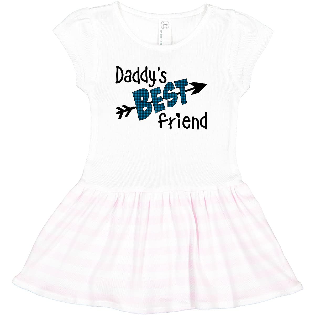 Inktastic Daddy's Best Friend Arrow & Plaid Letters Toddler Dress - Perfect for Family Gatherings & Casual Outings