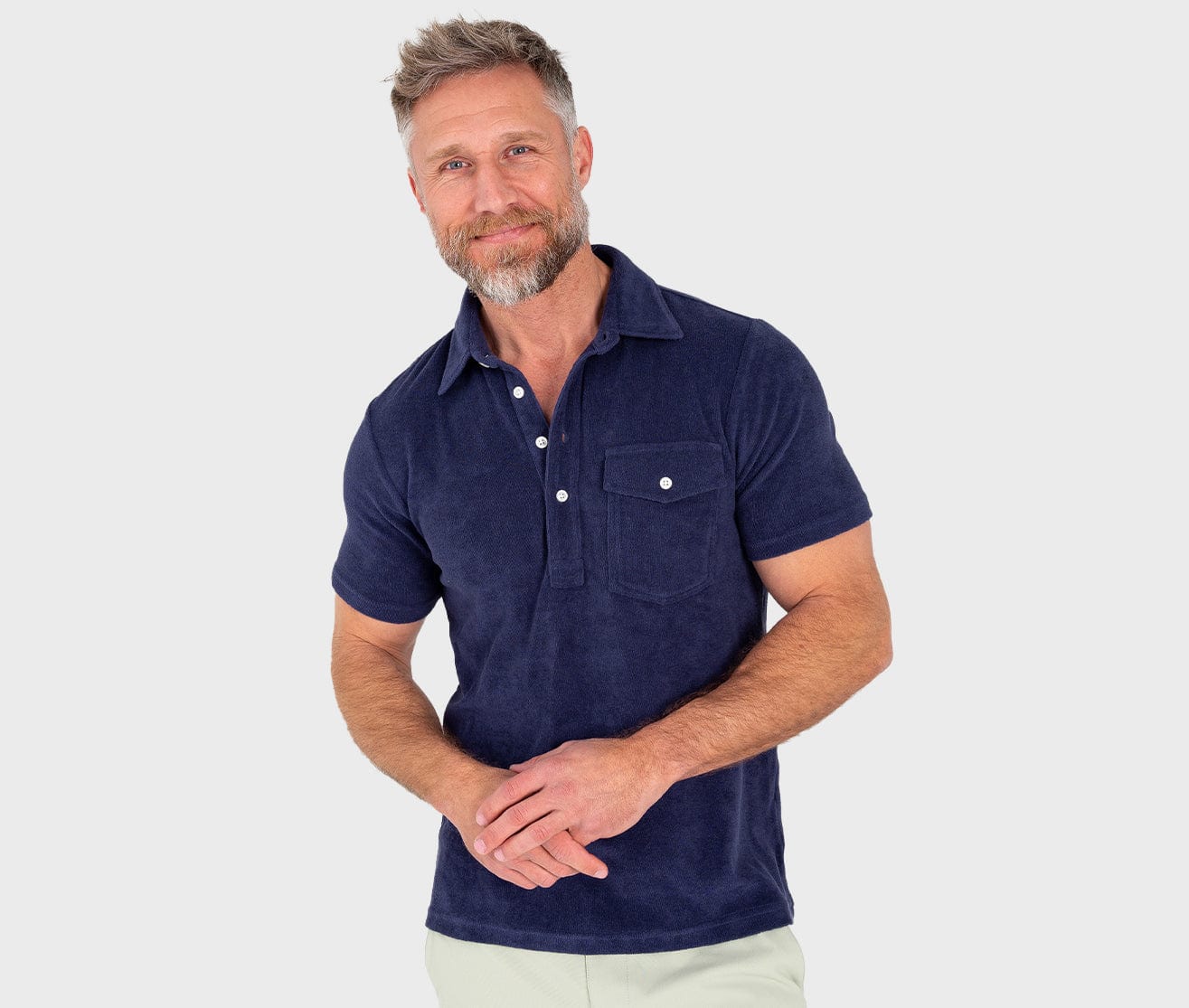 Terrycloth Players Shirt - Midnight Toker Style | Comfortable Cotton Blend Men's Casual Shirt | Perfect for Beach, Lounge & Summer Outfits