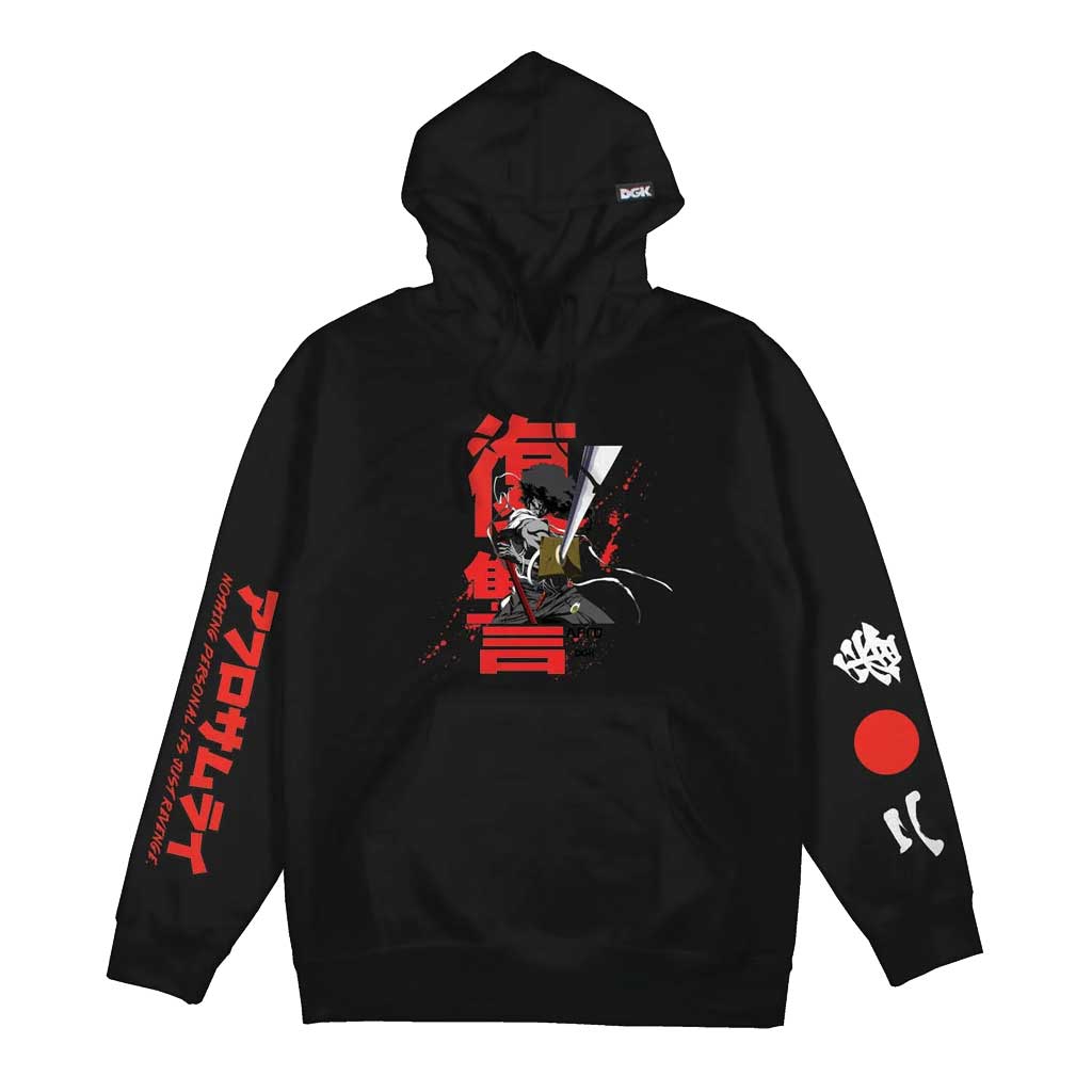 DGK x Afro Samurai Black Hoodie - Stylish Streetwear for Anime Fans & Hip-Hop Enthusiasts | Perfect for Casual Wear, Cosplay & Urban Fashion