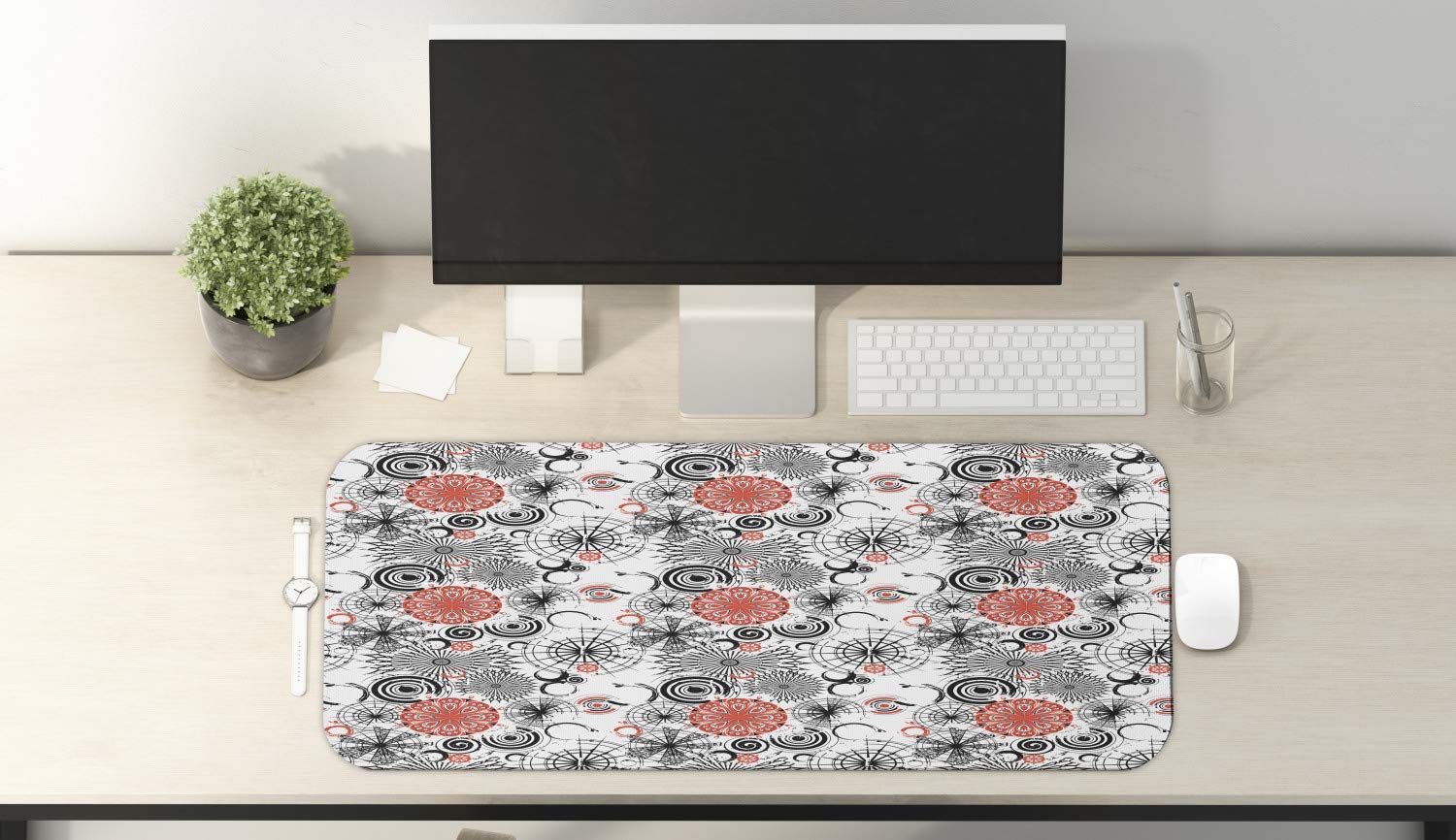 Ambesonne Mandala Computer Mouse Pad - Non-Slip Rubber Gaming Mousepad (31
