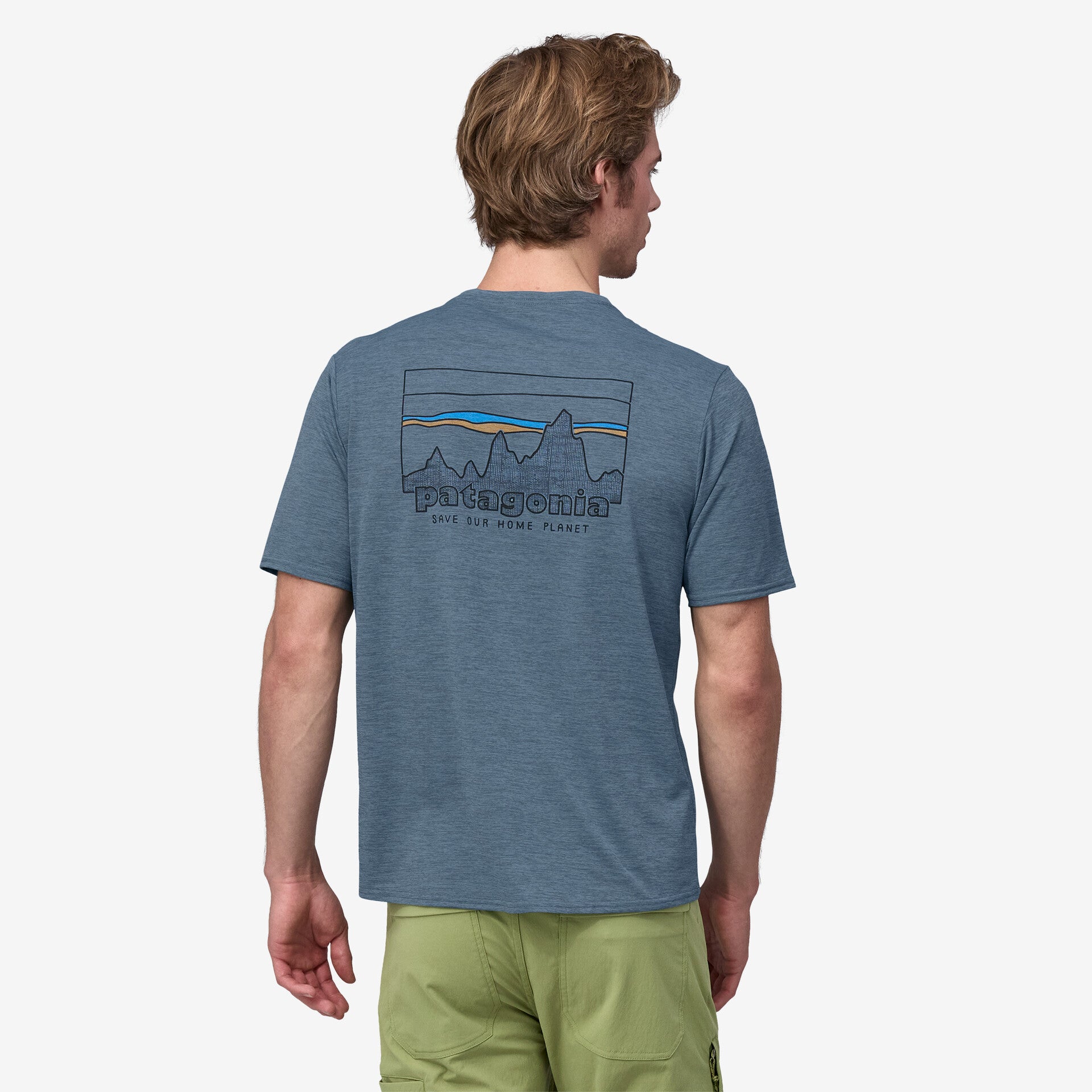 Men's Capilene® Cool Daily Graphic T-Shirt - Moisture Wicking & Breathable Activewear for Hiking, Running & Outdoor Adventures