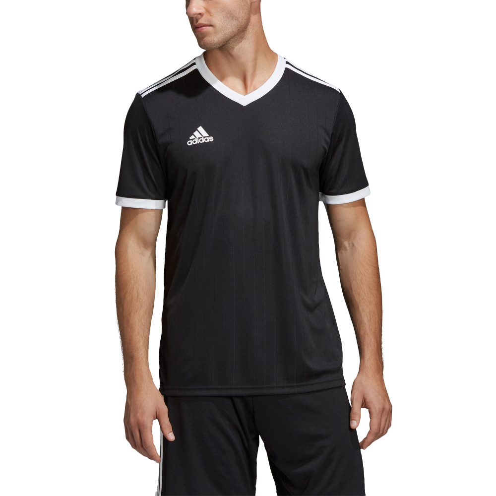 Adidas Youth Tabela 18 Soccer Jersey - Black & White - Lightweight Breathable Football Shirt for Kids - Perfect for Training, Matches & Team Sports