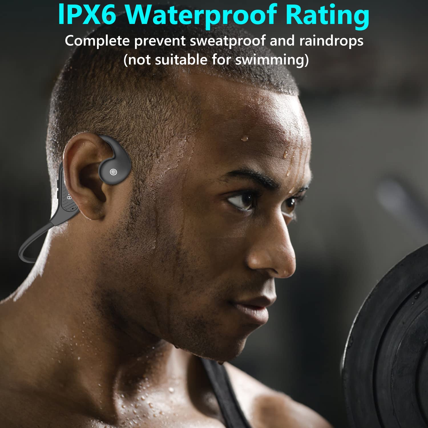 BANIGIPA Bluetooth Headset with Microphone - Wireless Noise Cancelling Headphones for Phone, Laptop, PC - Open Ear Design for Office Meetings, Running, Cycling, Driving & Work - Perfect for Remote Work & Outdoor Activities
