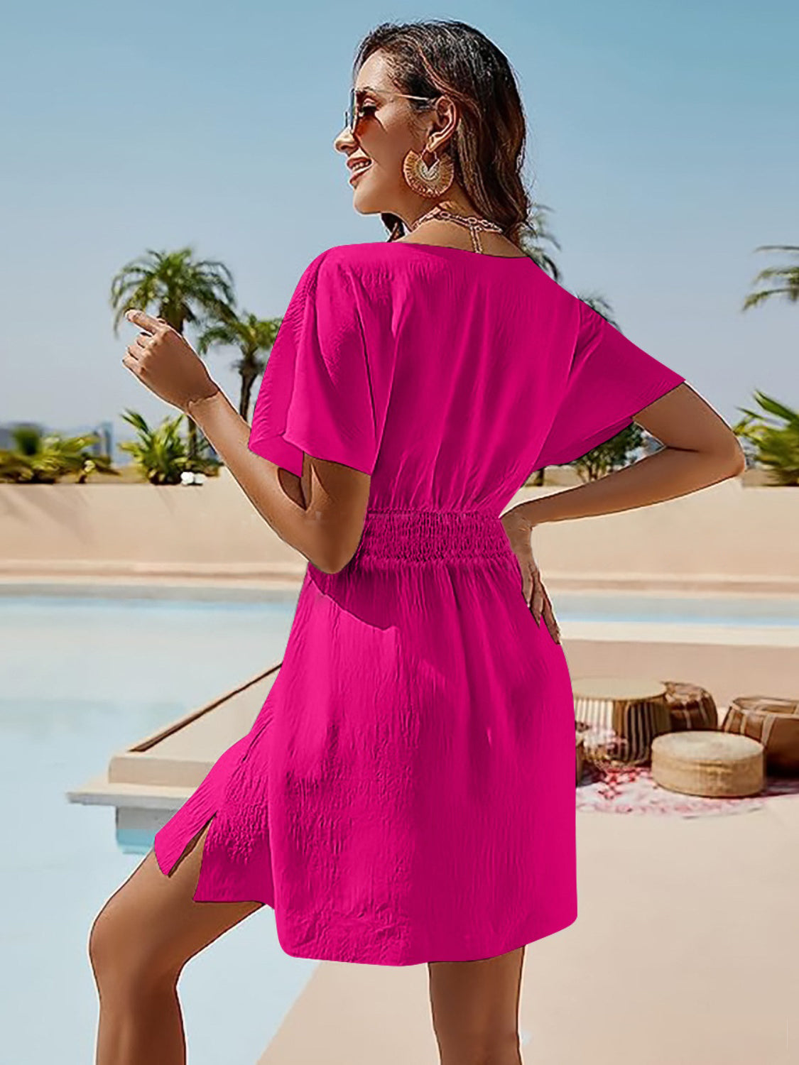 Women's Flowy Beach Cover Up Dress - Lightweight Swimwear Cover Up for Pool, Beach & Vacation - Perfect for Summer Outfits & Resort Wear