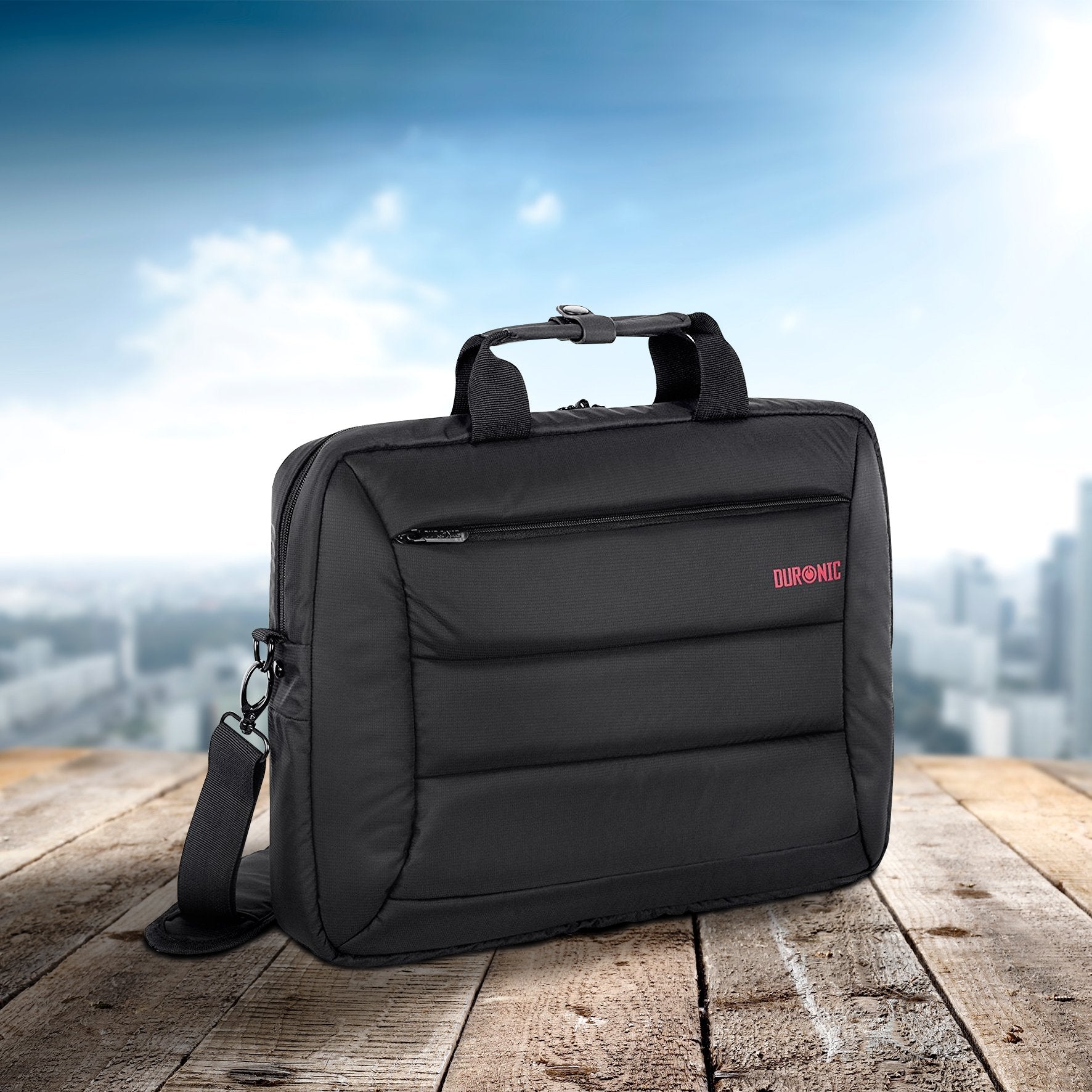 Duronic LB12 Waterproof Nylon Messenger Bag for Men & Women - 15.6